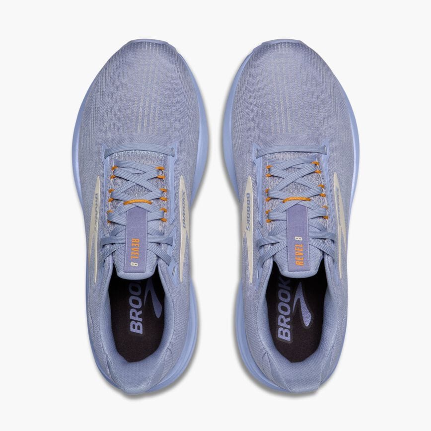 Brooks Revel 8 Blue Heron/Coconut/Orange (Women's)
