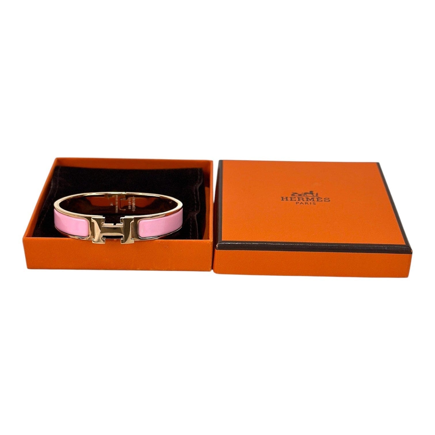 Hermes Pink H Clic Bracelet