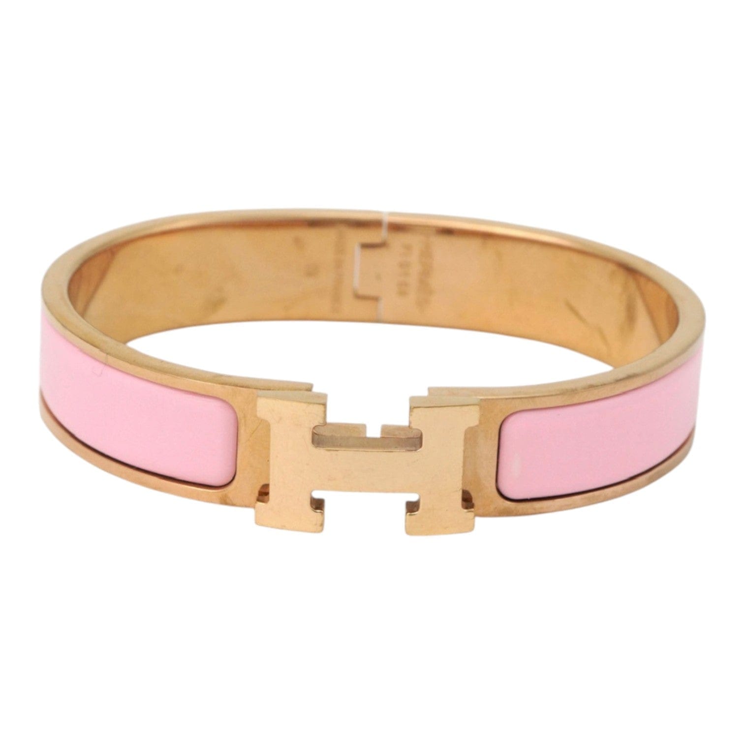 Hermes Pink H Clic Bracelet