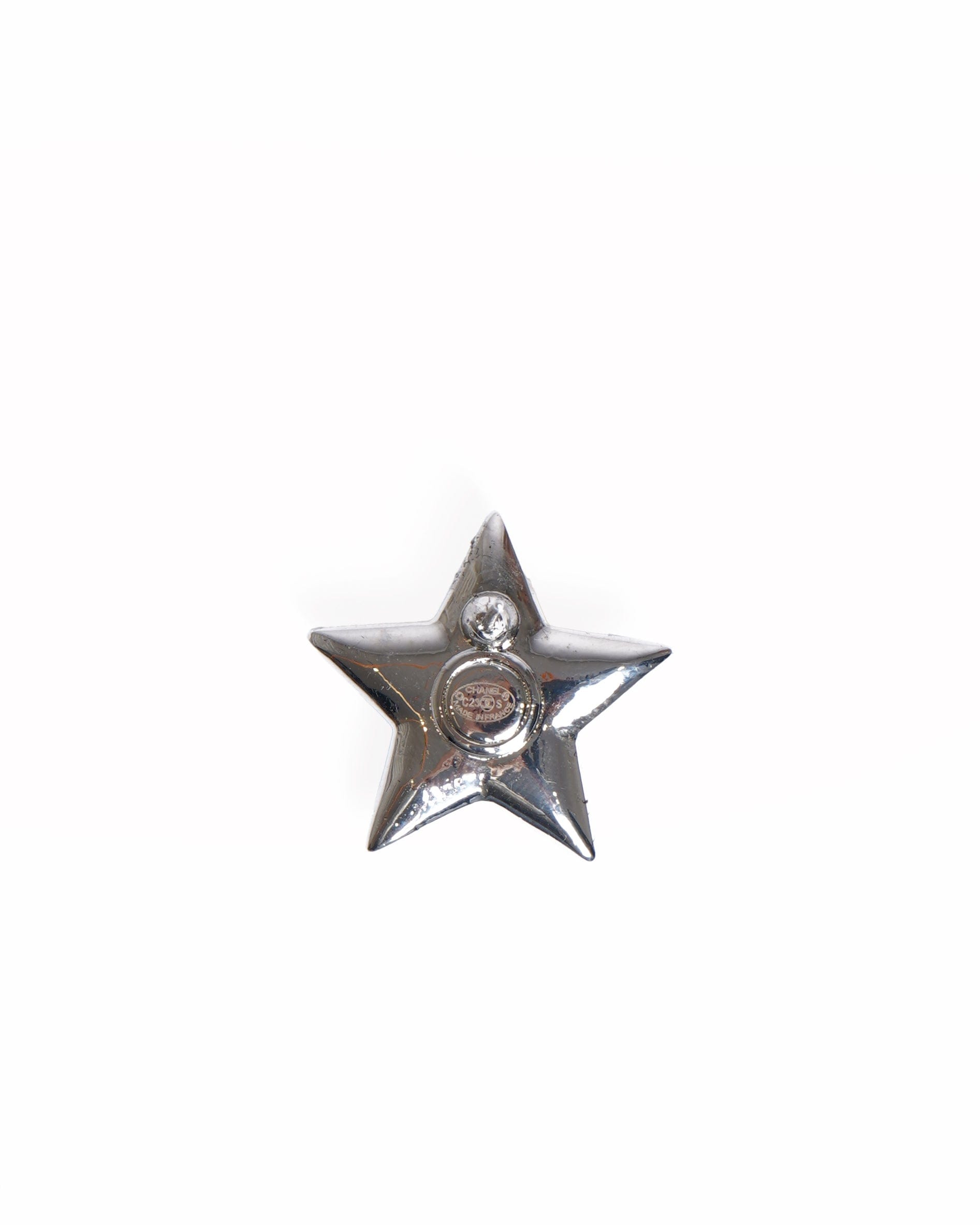 Chanel cc star stud embellished earrings