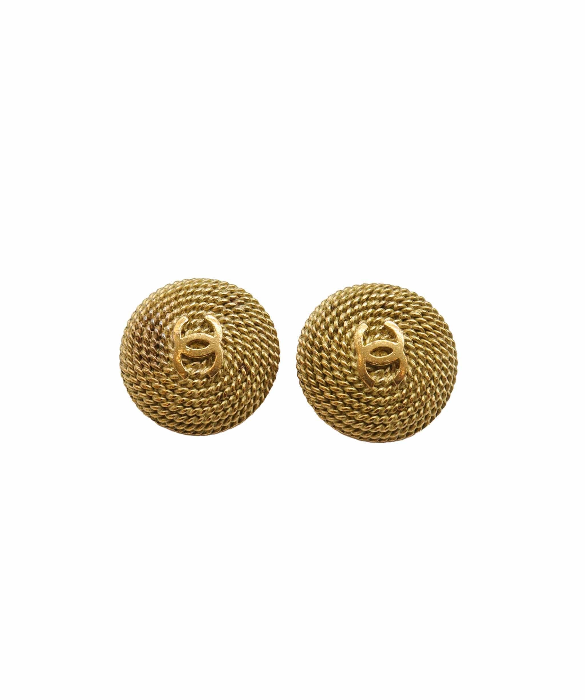 CHANEL VINTAGE EARRINGS COCOMARK ACCESSORY 95P DXBS2267