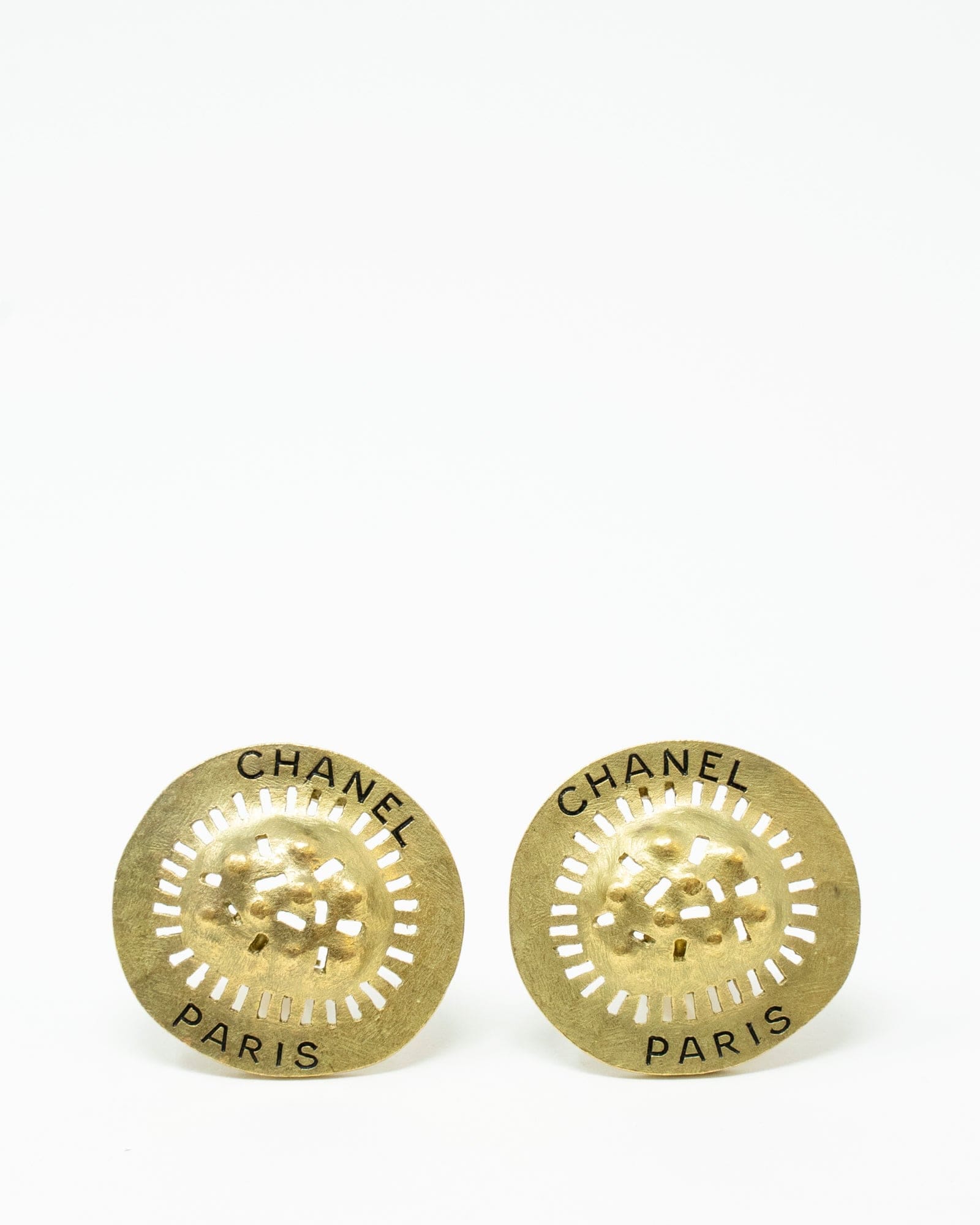 Chanel Gold Clip On Earrings ASL2079