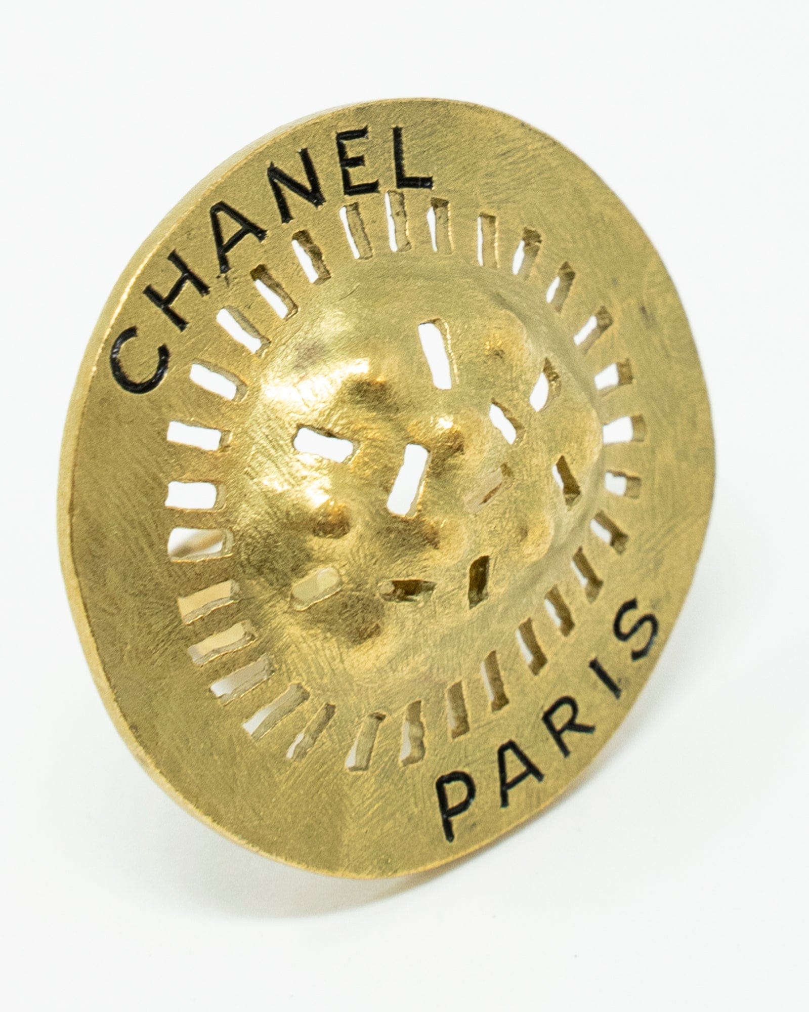 Chanel Gold Clip On Earrings ASL2079