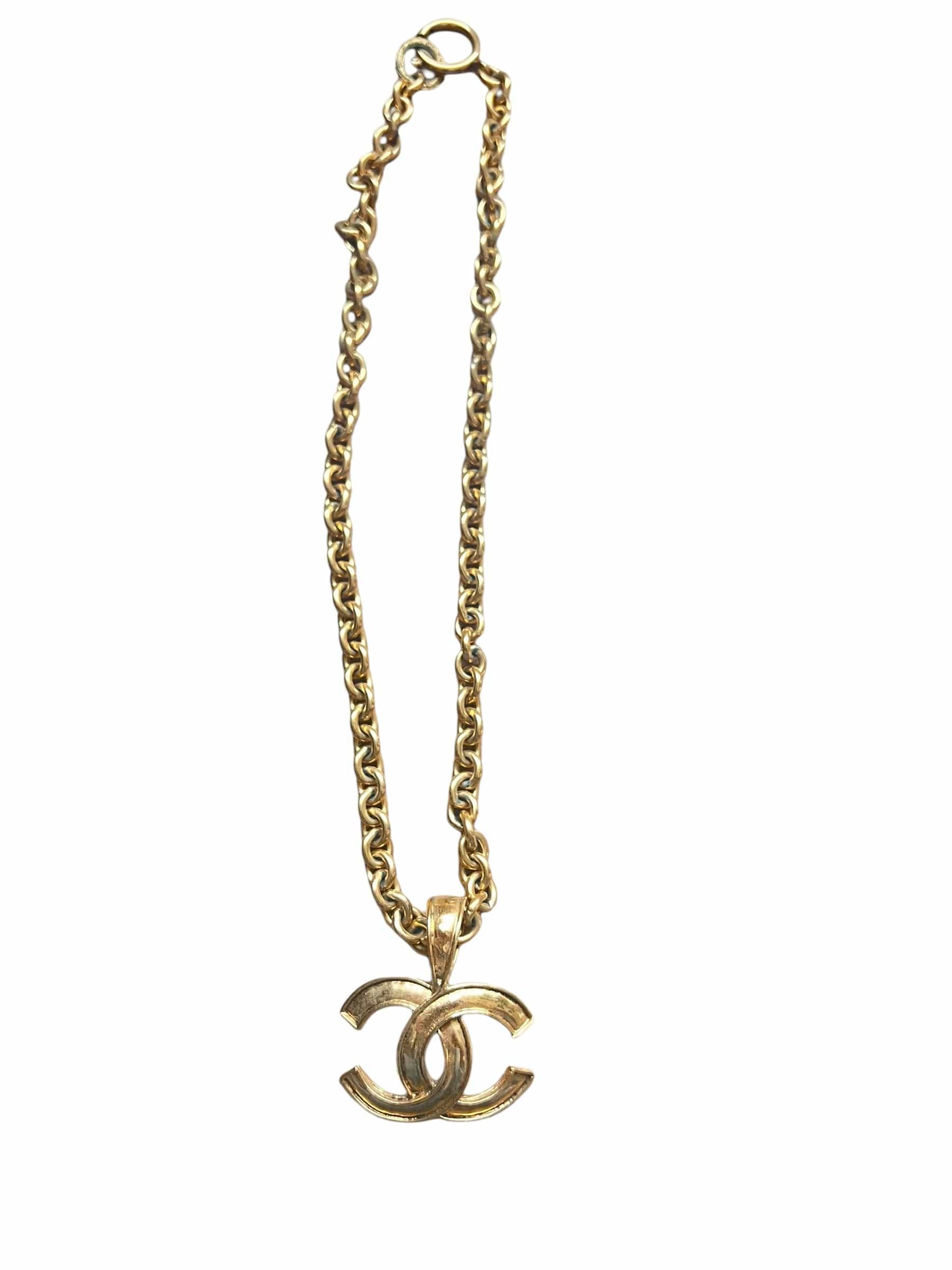 Chanel Coco Mark 94p Chain Necklace UKL1381