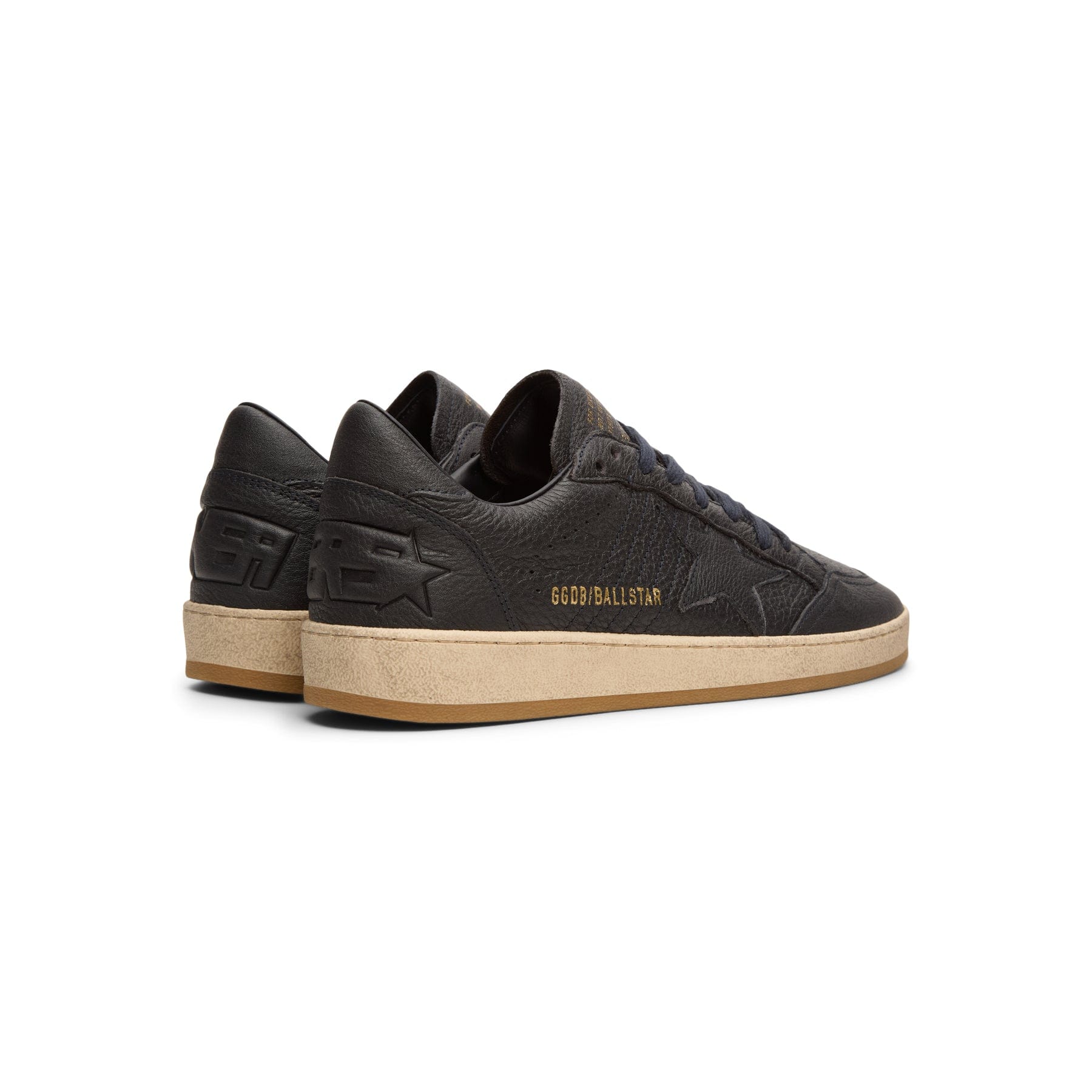 Golden Goose Ballstar Leather Upper Star Toe Spur (Navy)