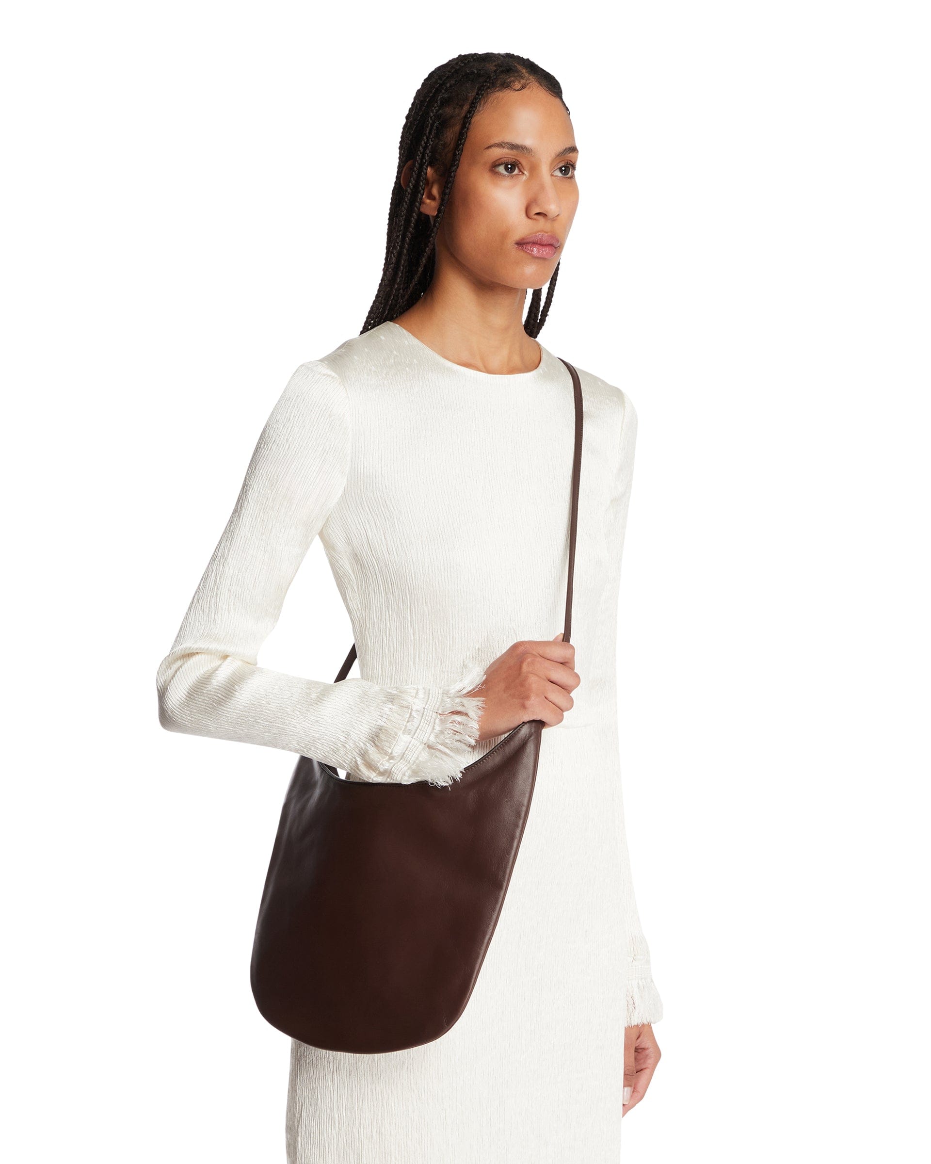 THE ROW Borsa N/S Izzy In Pelle Marrone