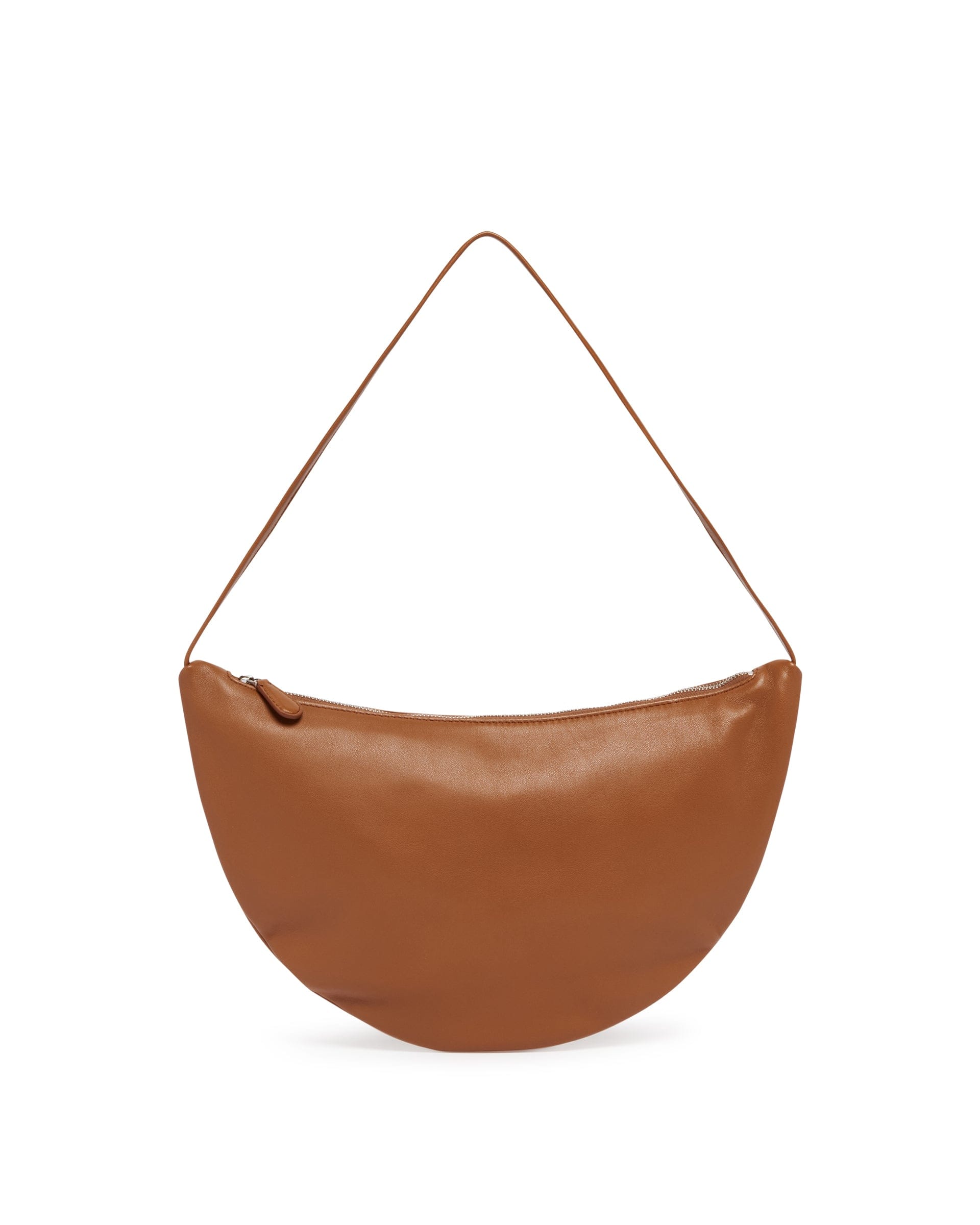 THE ROW Borsa A Tracolla In Pelle Marrone