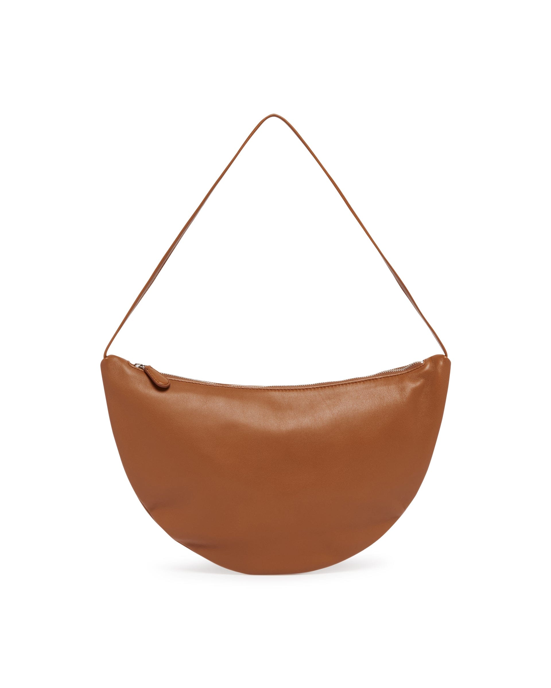 THE ROW Borsa A Tracolla In Pelle Marrone