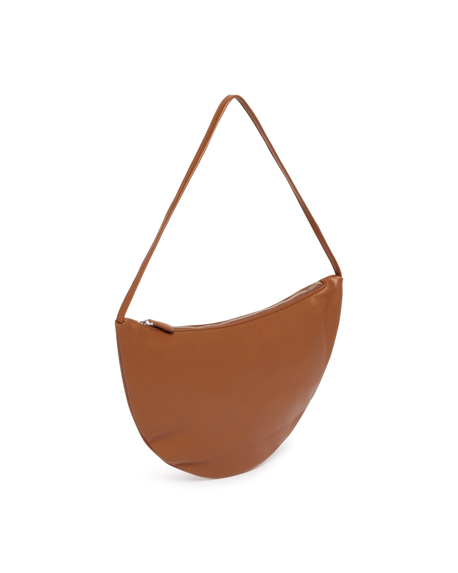 THE ROW Borsa A Tracolla In Pelle Marrone