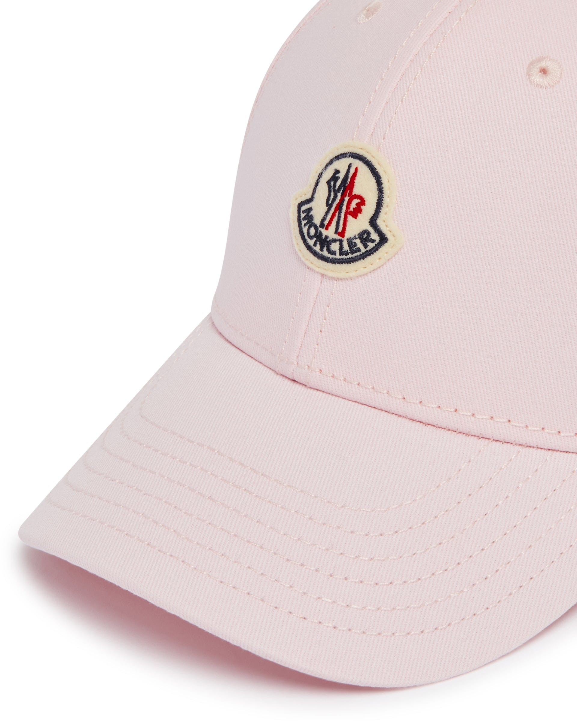 Moncler Cappellino Con Logo Rosa
