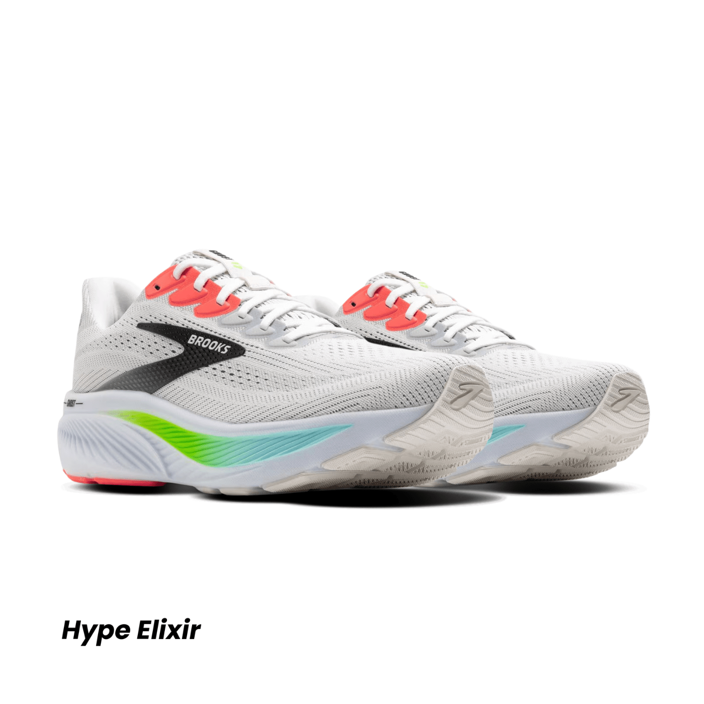 Brooks Ghost 17 White/Gecko