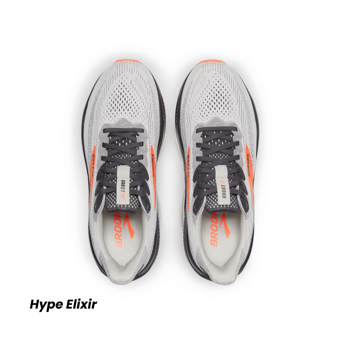 Brooks Ghost 17 Oyster Mushroom/Orange