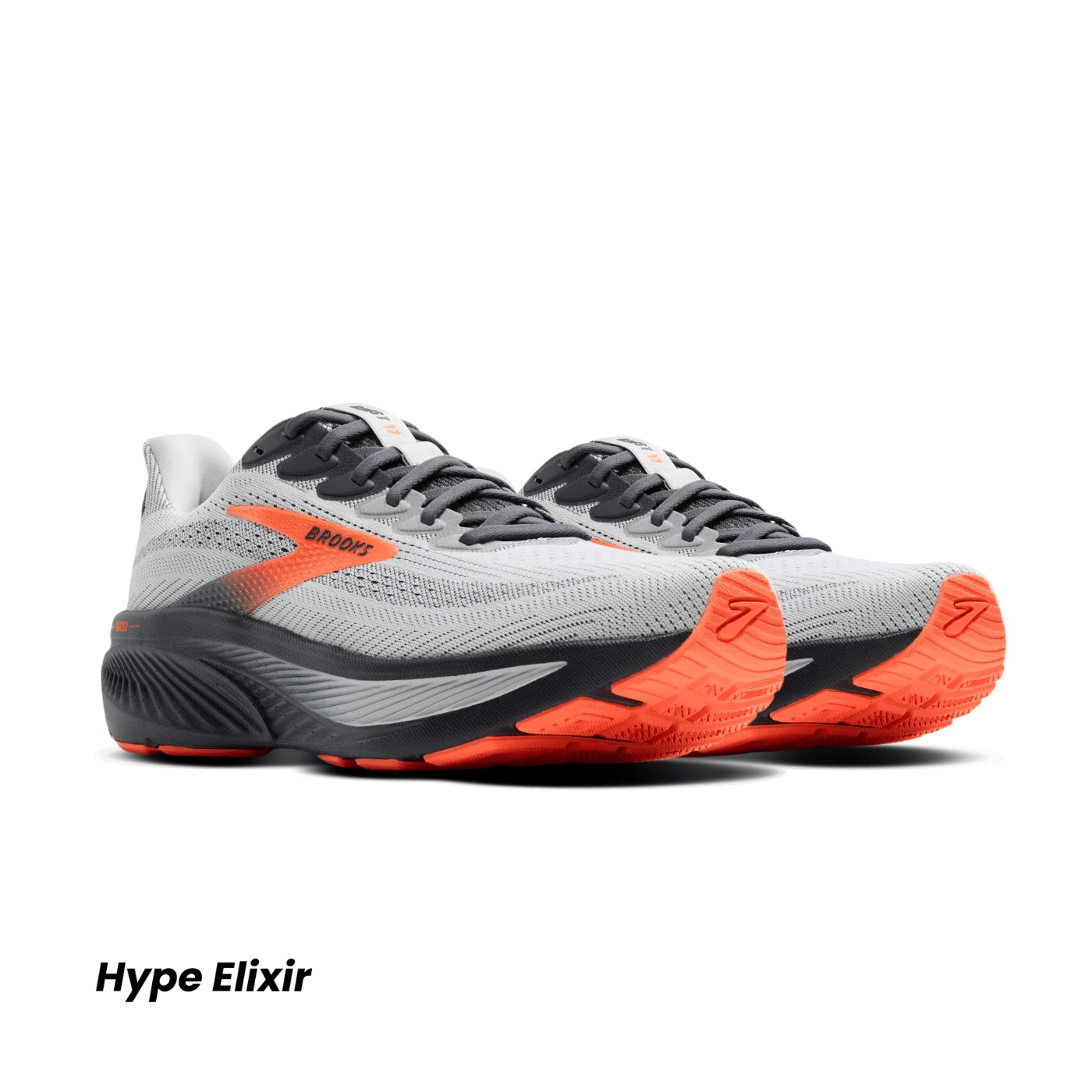 Brooks Ghost 17 Oyster Mushroom/Orange