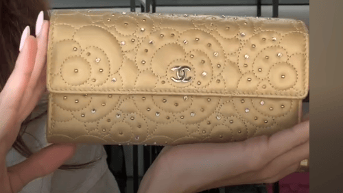 Chanel C26030892 Chanel Camellia Flap Beige Lambskin
