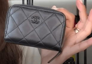 Chanel IB26030446 Chanel Compact Walle Black Lambskin