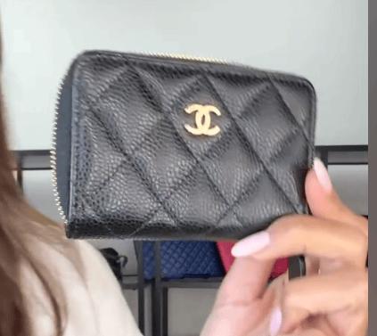 Chanel C26030897 Chanel Zippy Coin Cas Black Lambskin
