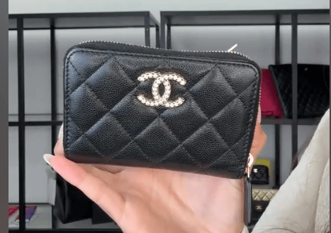Chanel C26030900 Chanel Zippy Coin Cas Black Lambskin