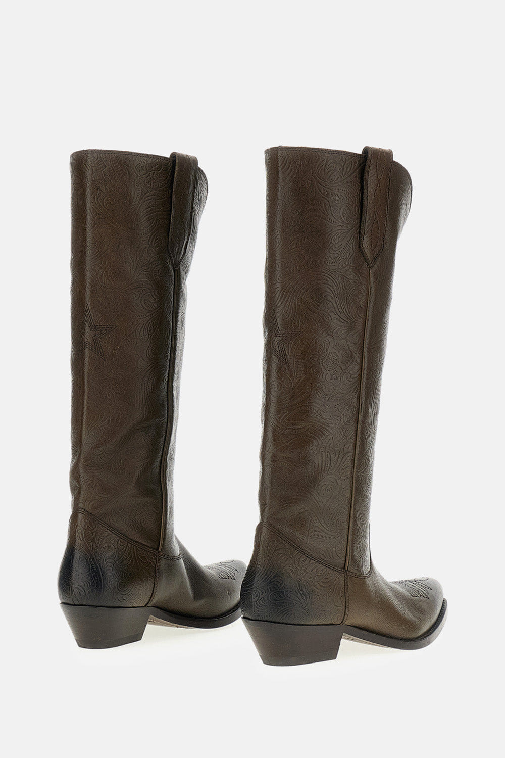 Golden Goose STIVALI TEXANI WISH STAR IN PELLE