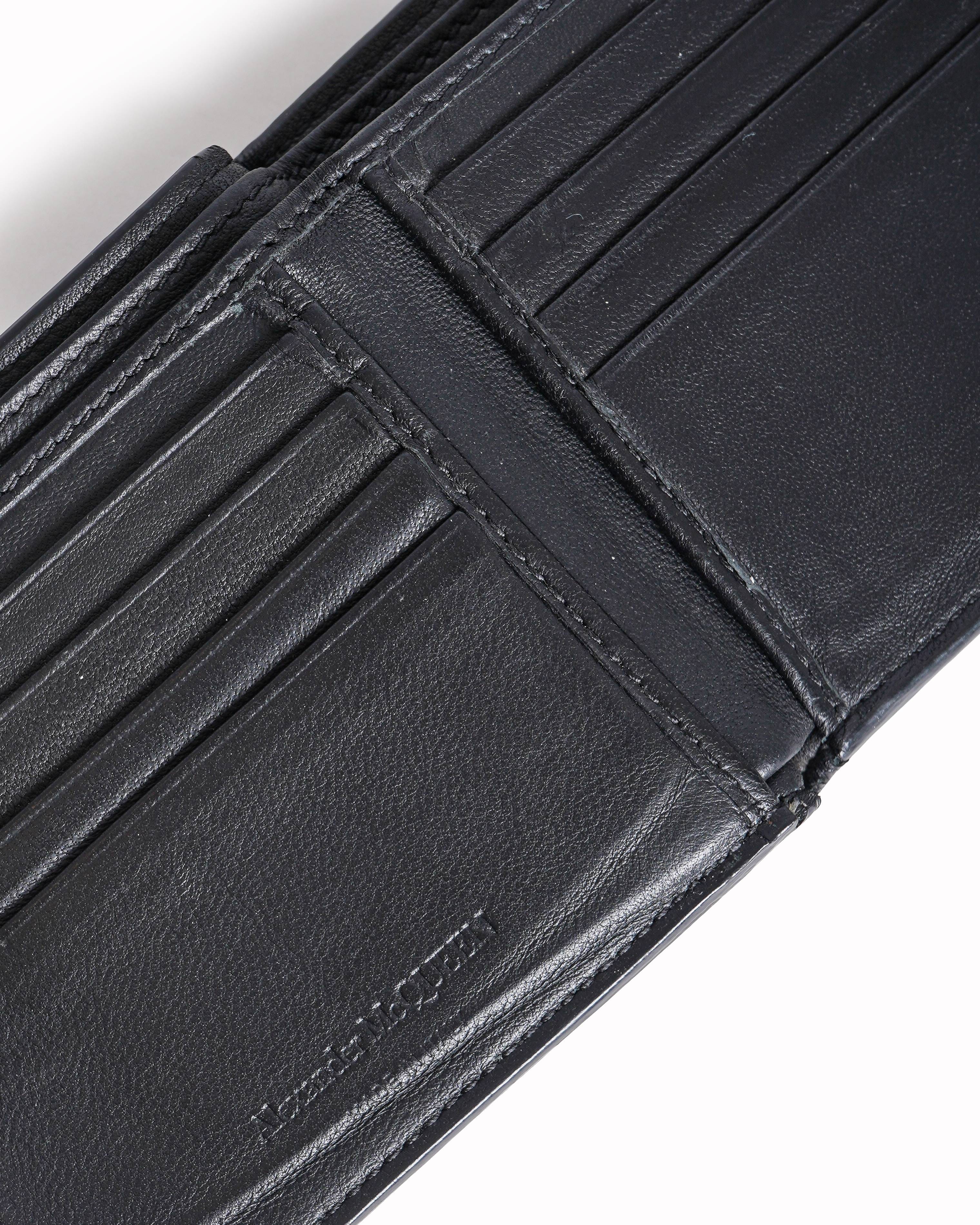 Alexander McQueen Men's Bifold Wallet In Black