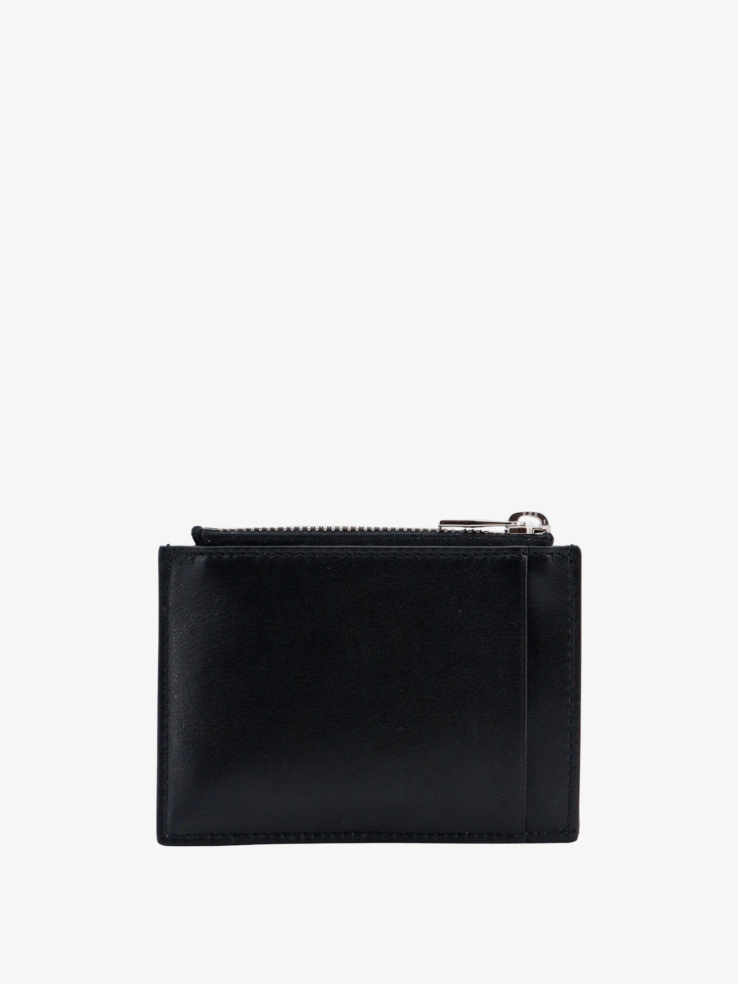 Alexander McQueen Leather card holder with logo print