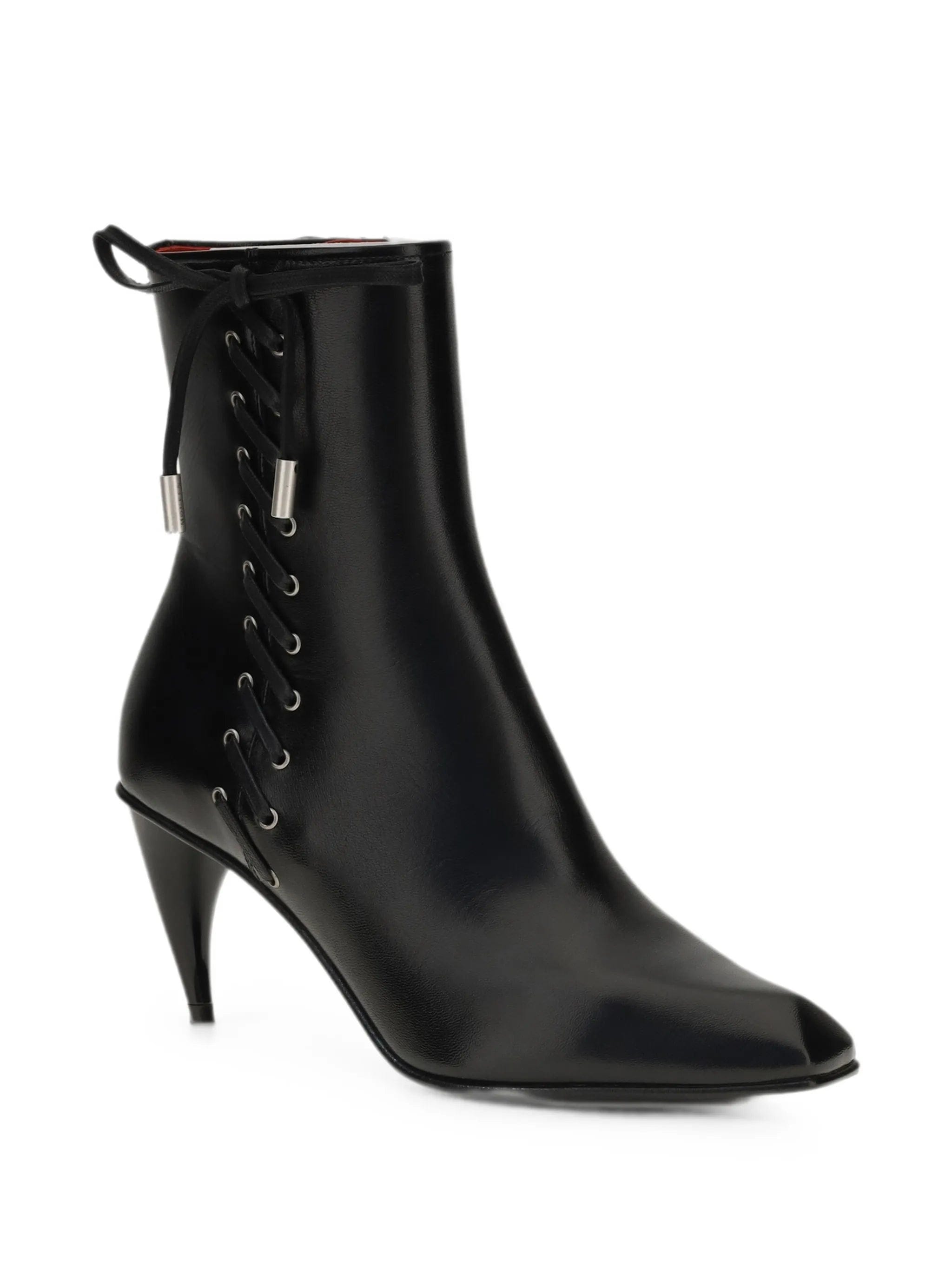 Alexander McQueen lace - up leather ankle boots