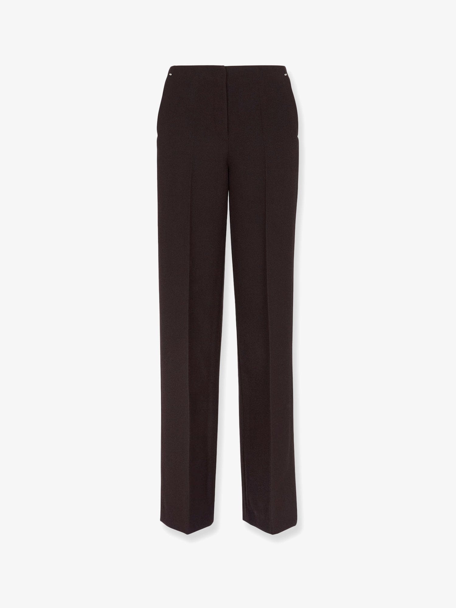 Fendi Virgin wool trousers with metal ff details
