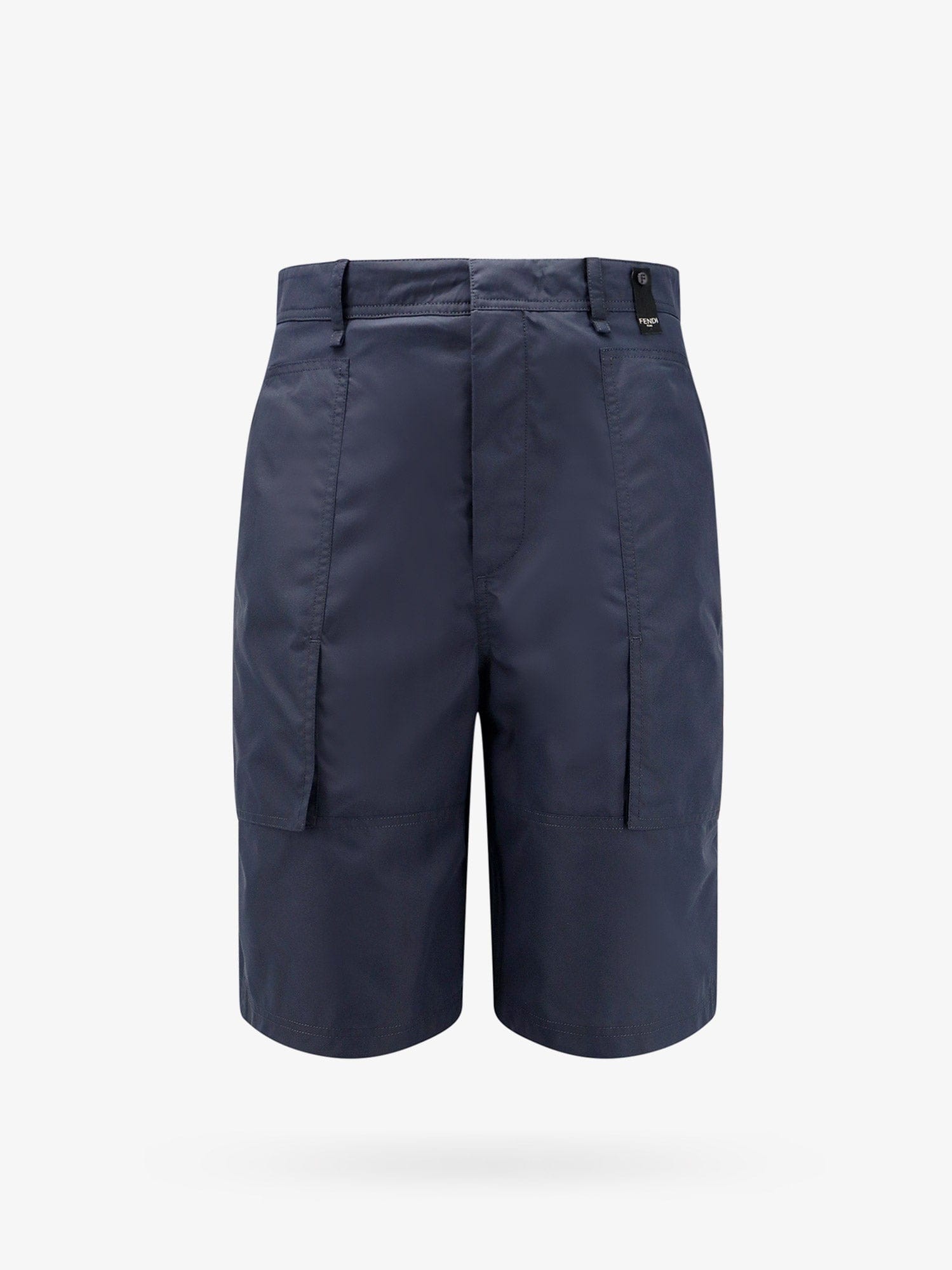 Fendi Cotton blend bermuda shorts with FF detail