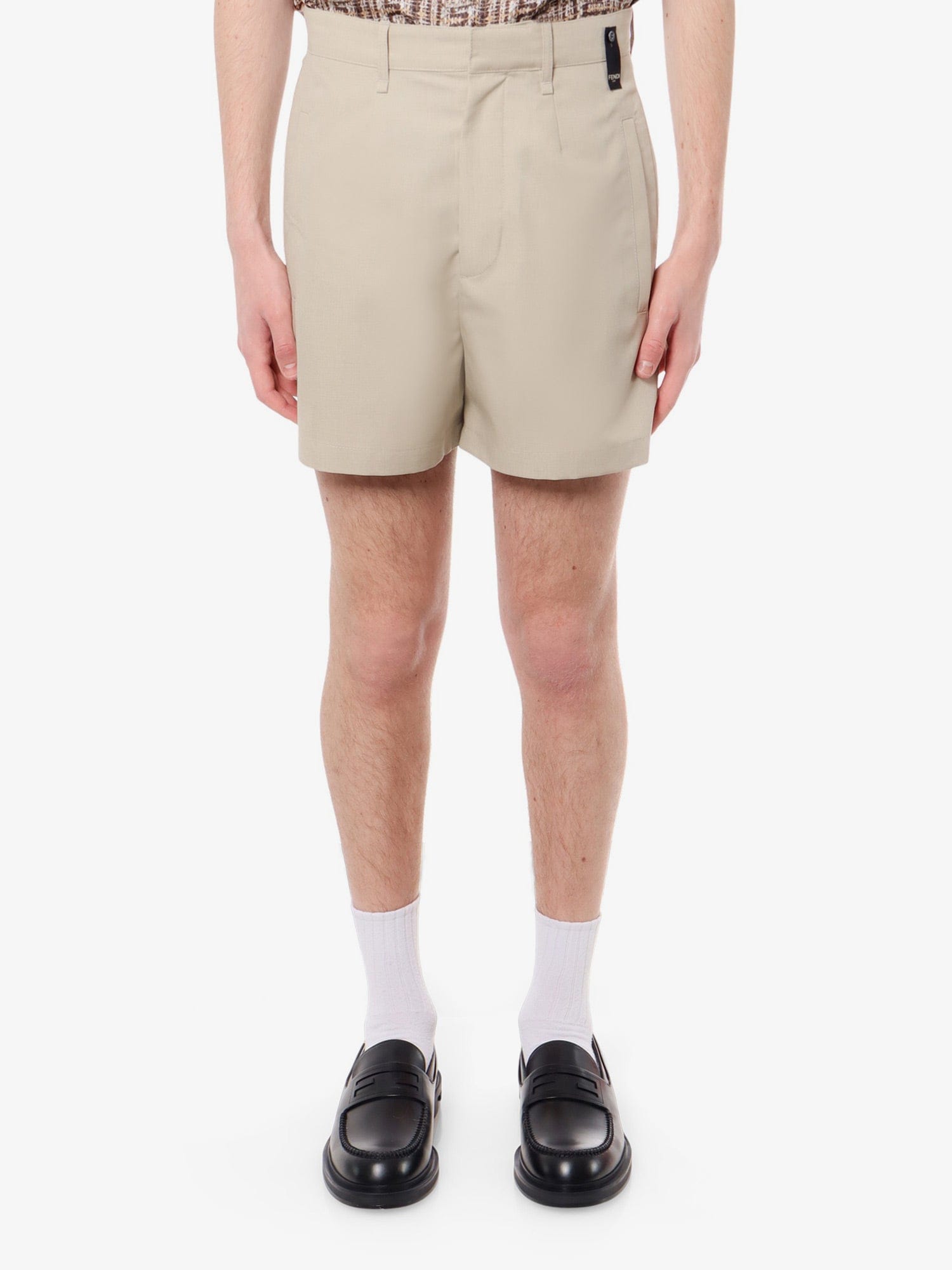 Fendi Wool shorts with Made in Fendi label