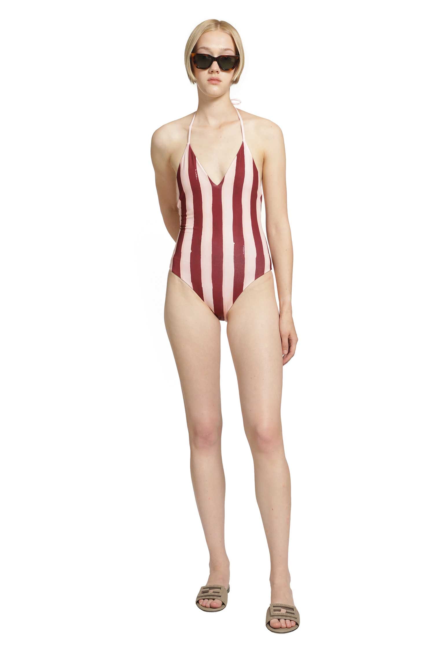 Fendi Striped Swimsuit
