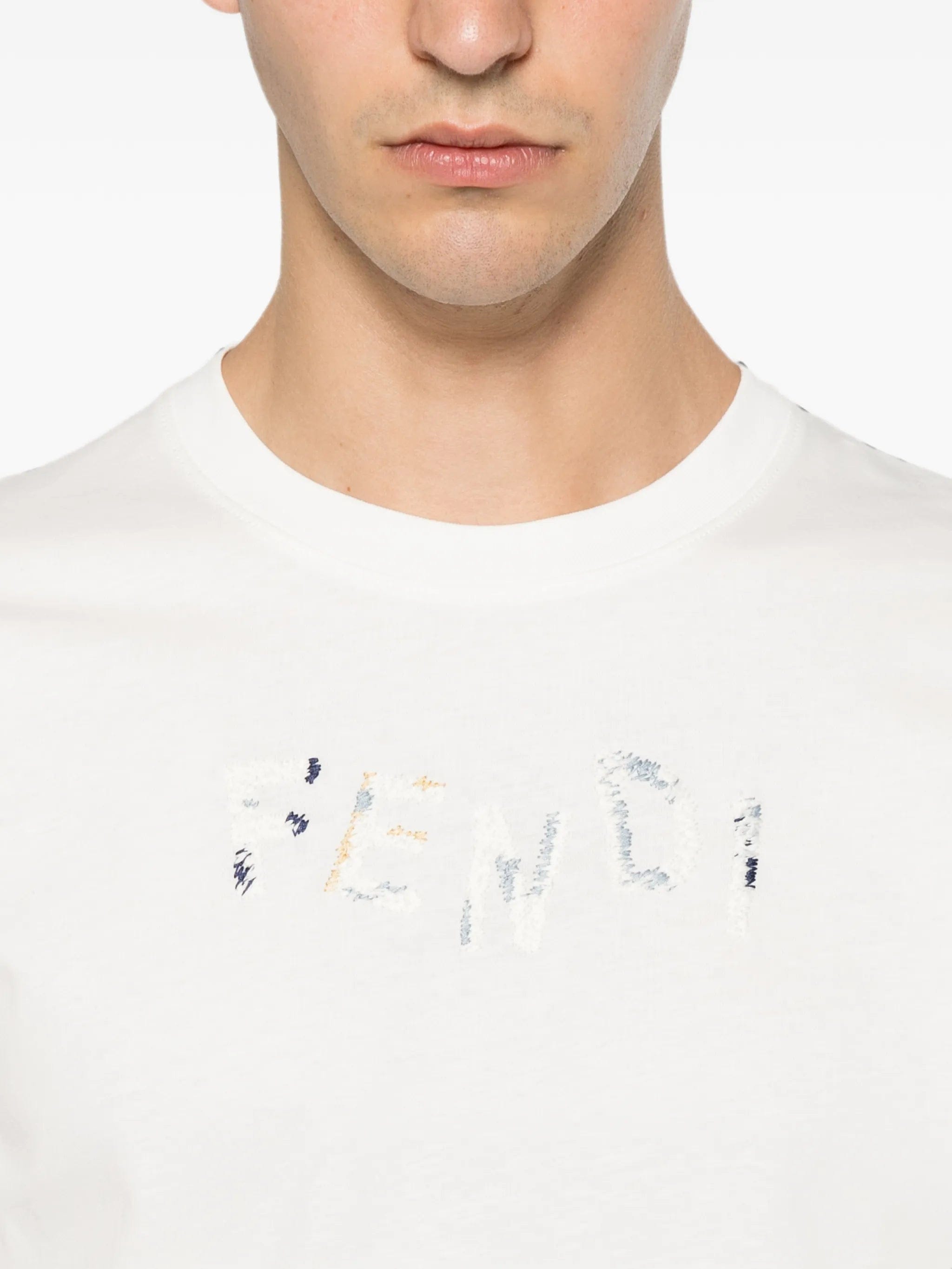 Fendi embroidered - logo T - shirt