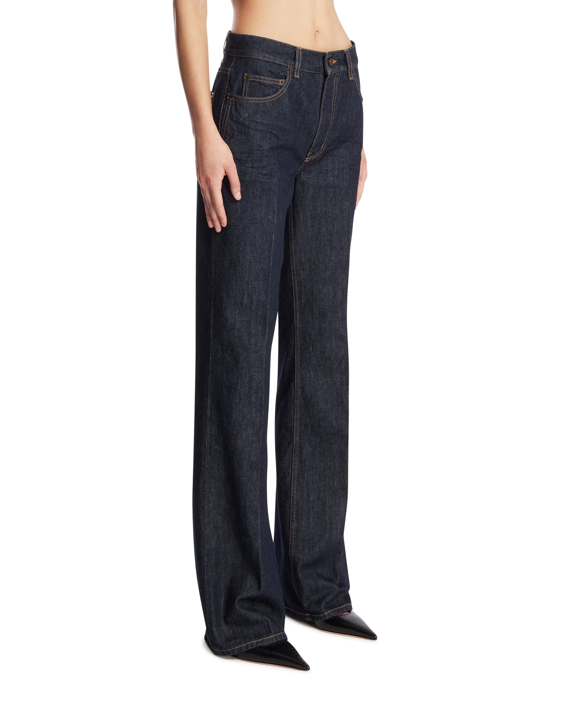 Saint Laurent Jeans Anni 70 Blu Scuri