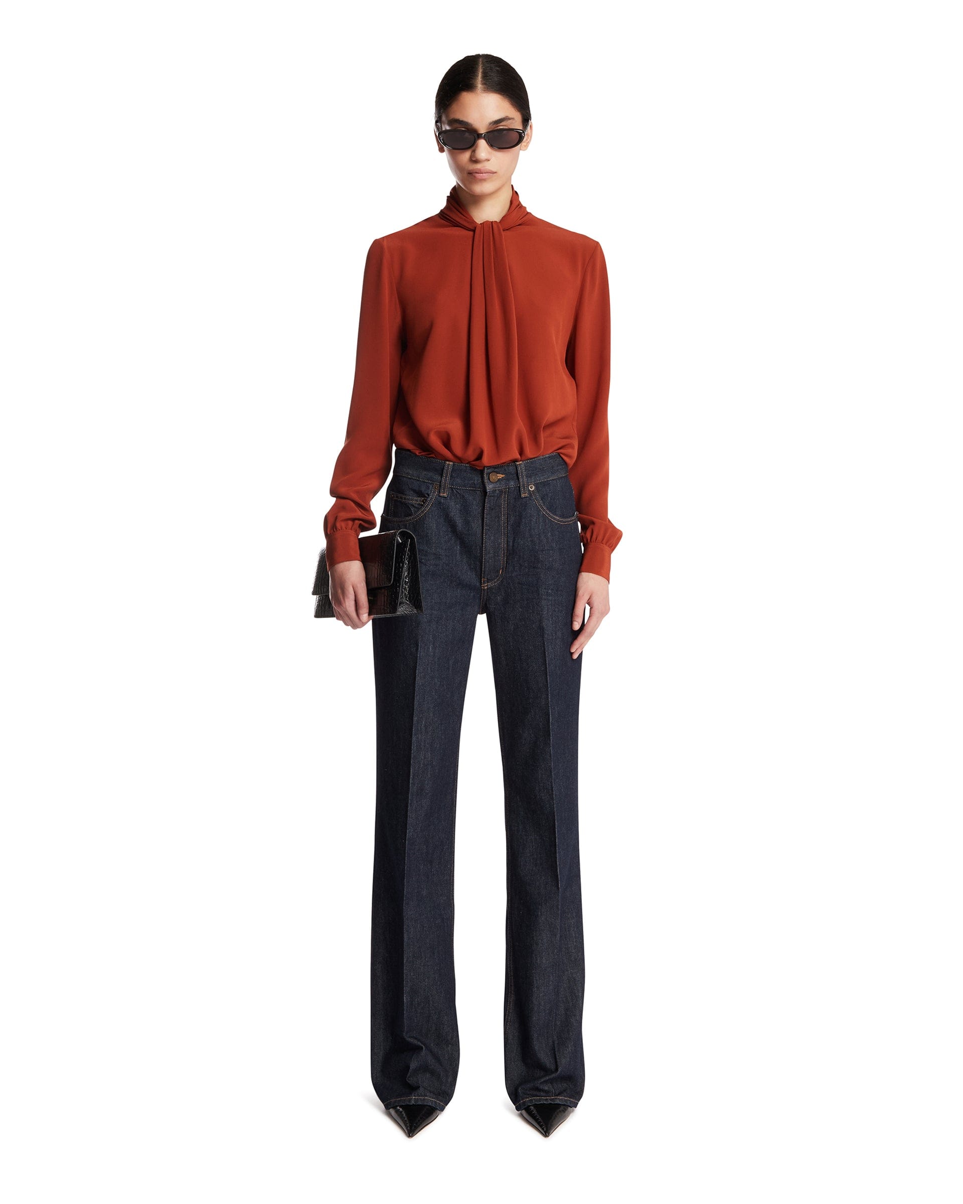 Saint Laurent Jeans Anni 70 Blu Scuri