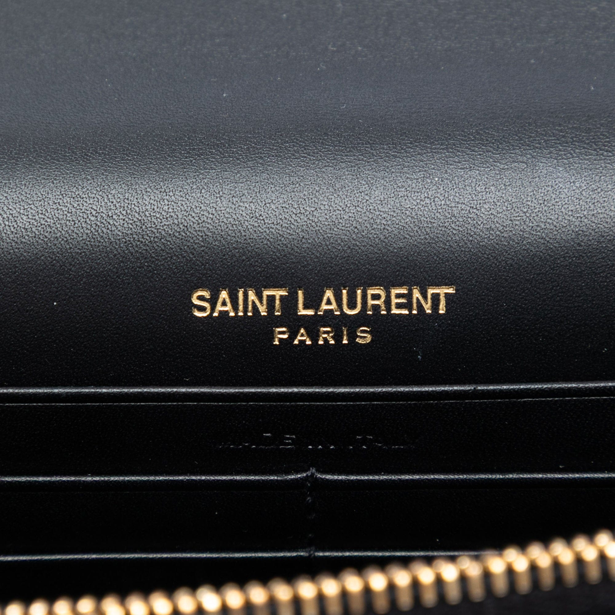 Saint Laurent Smooth Calfskin Monogram Kate Bicolor Tassel Wallet On Strap