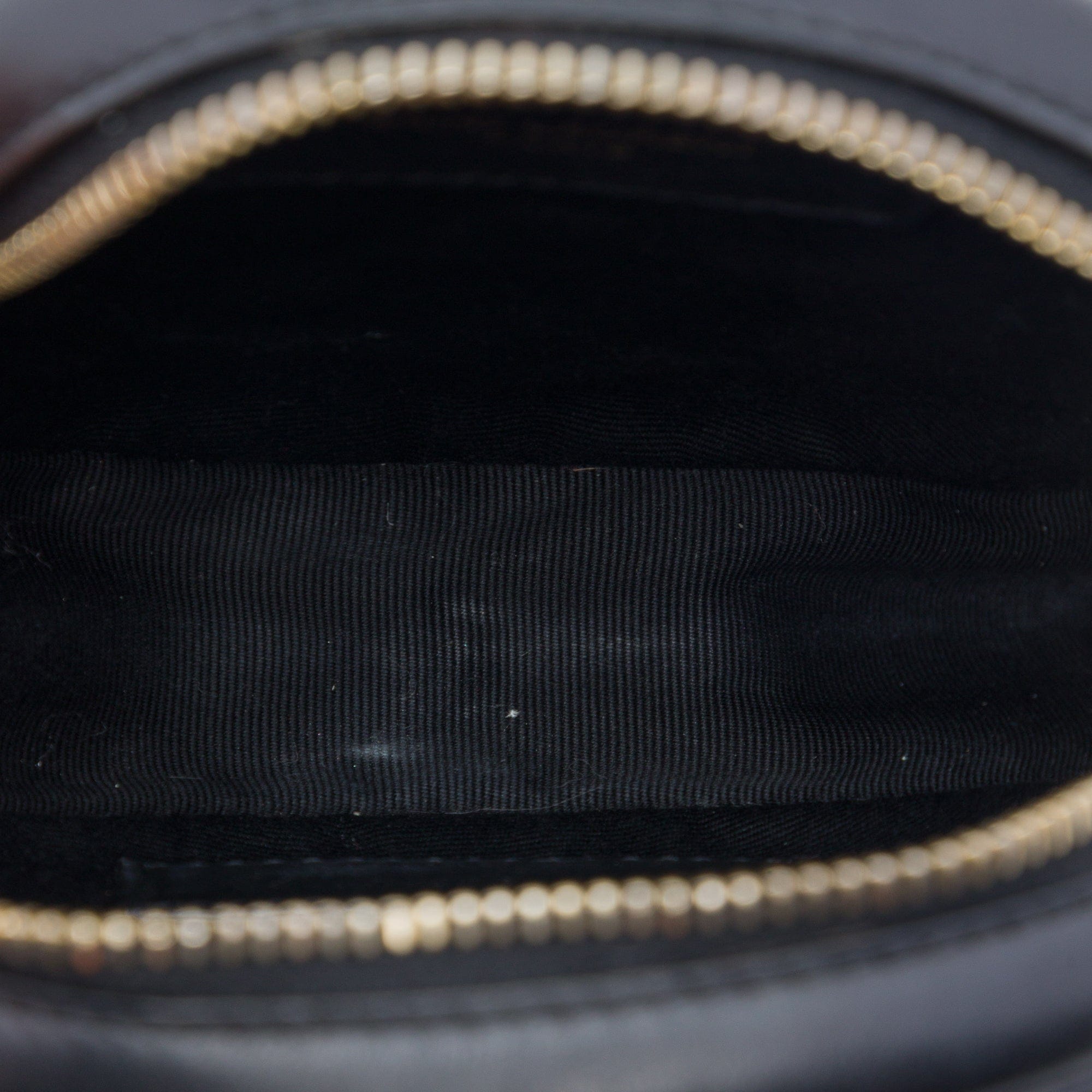 Saint Laurent Baby Chevron Calfskin Round Vinyle Belt Bag