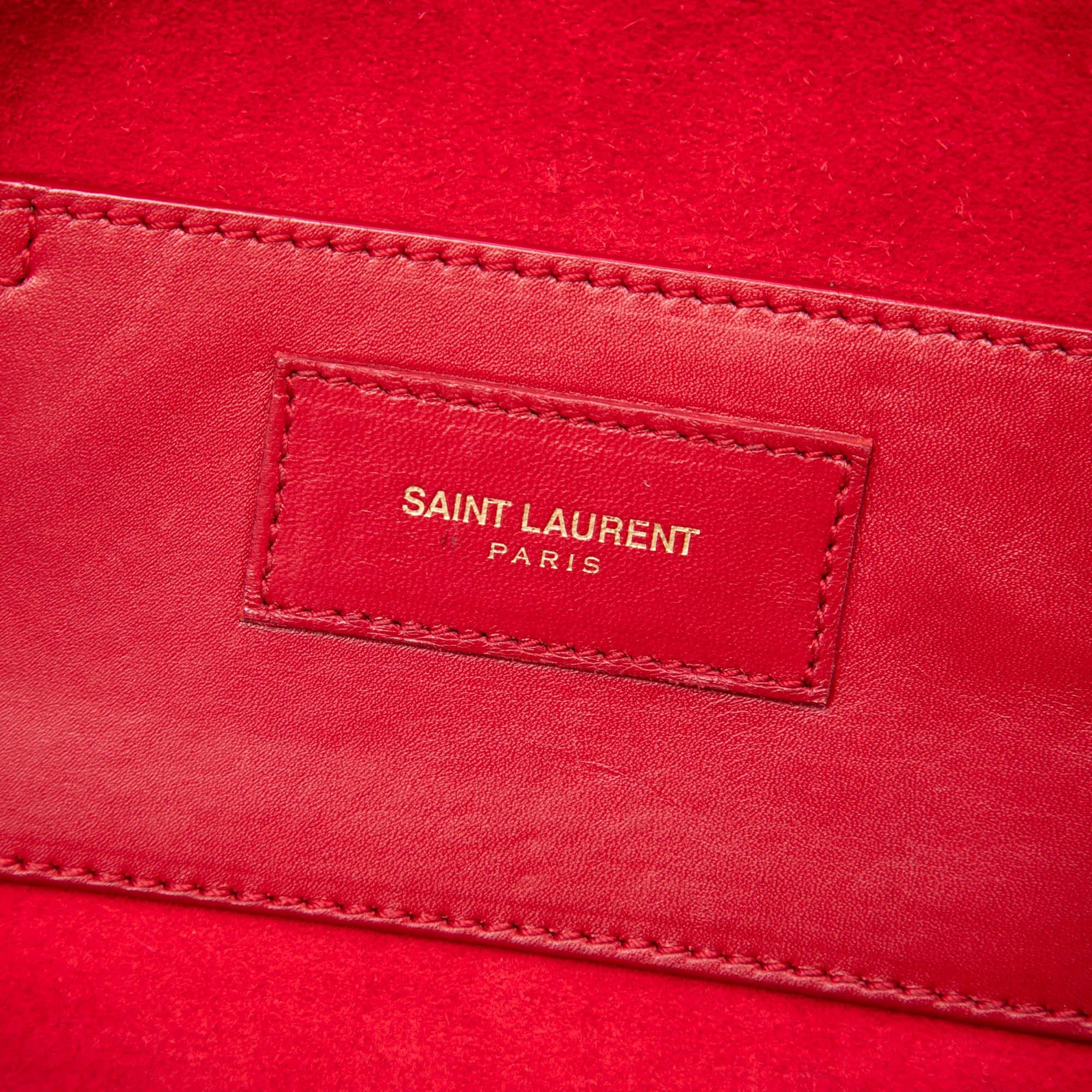 Saint Laurent Baby Leather Classic Duffle Satchel
