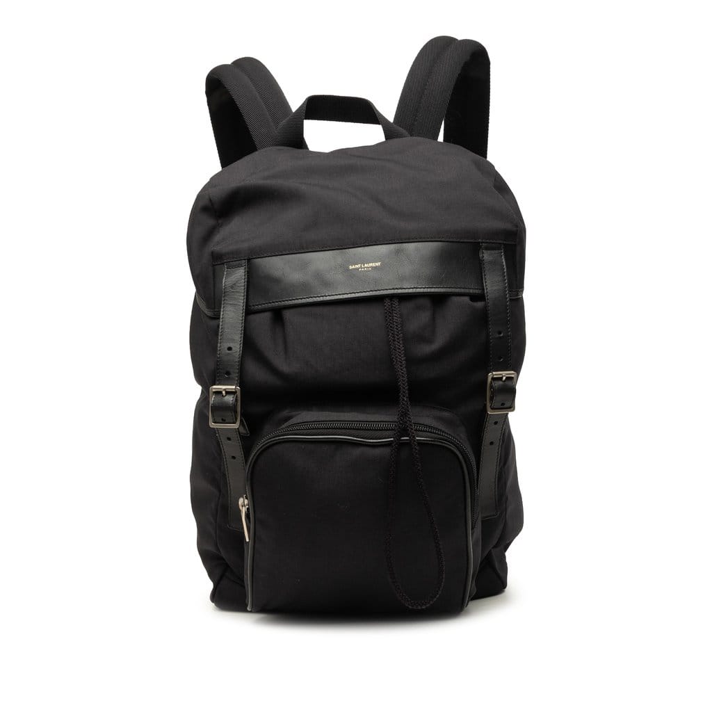Saint Laurent Canvas Monogram Utilitarian Hunting Backpack
