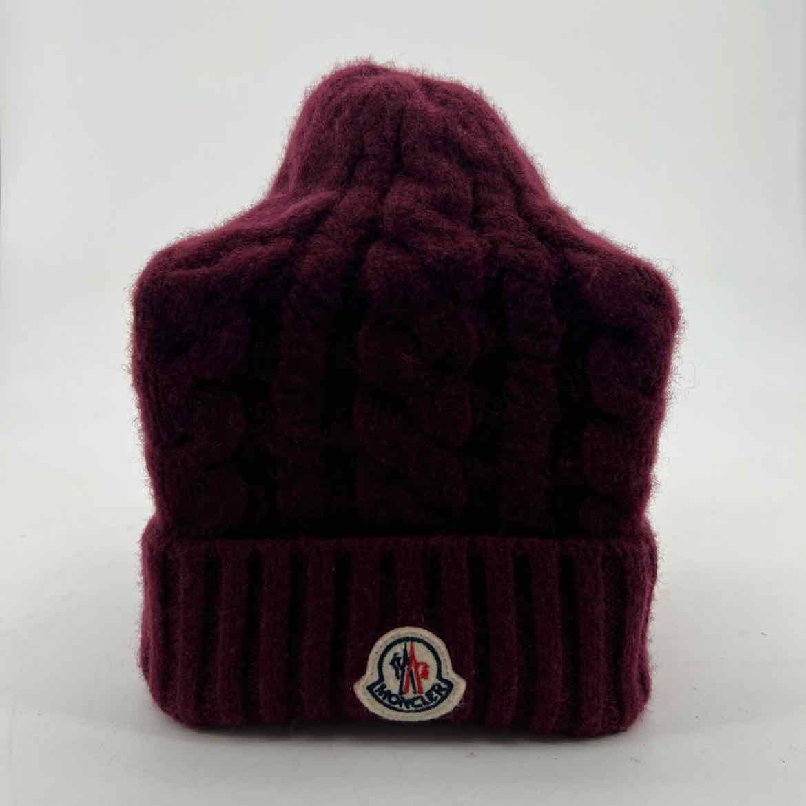 Moncler Beanie CABLE KNIT Burgundy Size OS