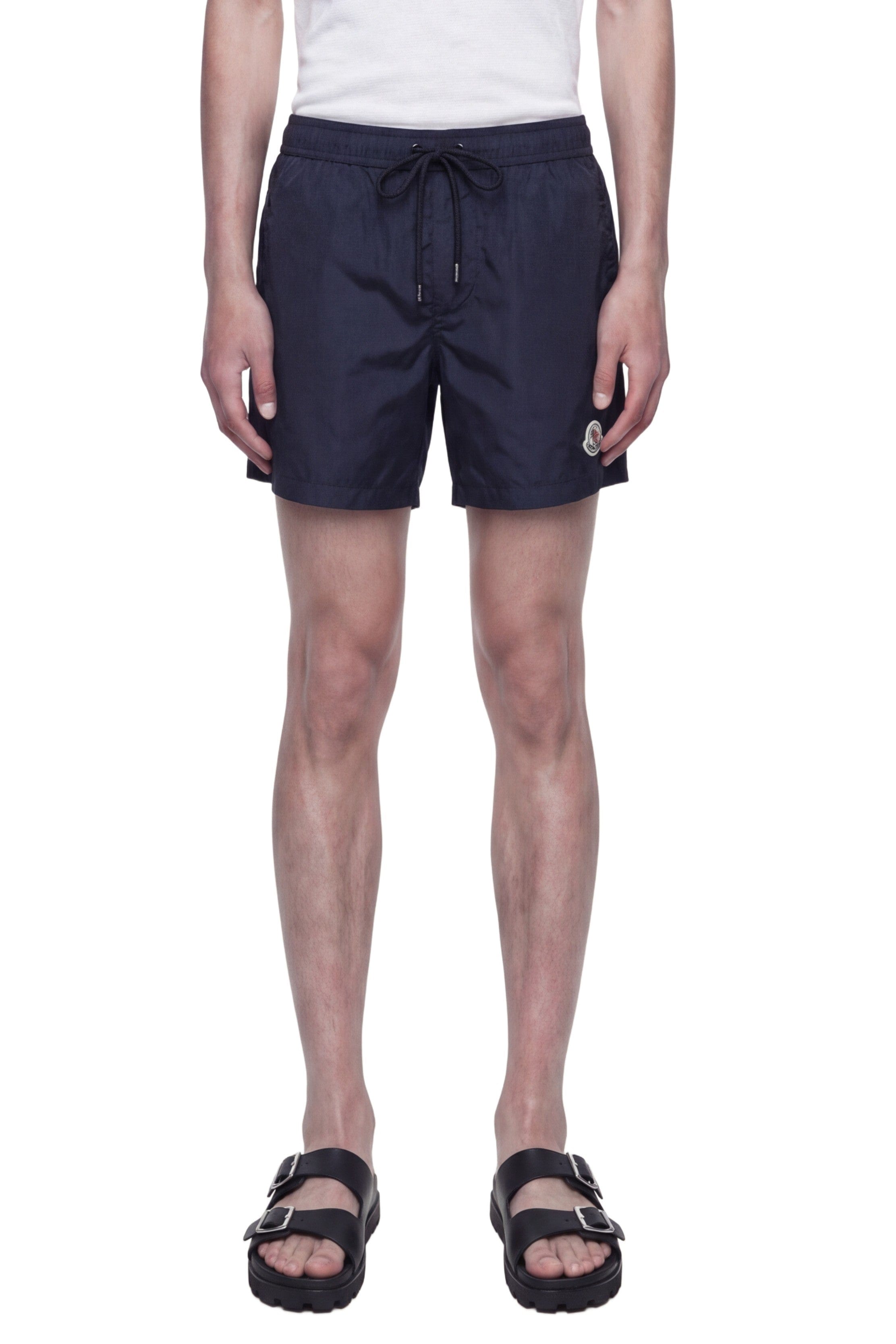Moncler Logo Patch Swim Shorts