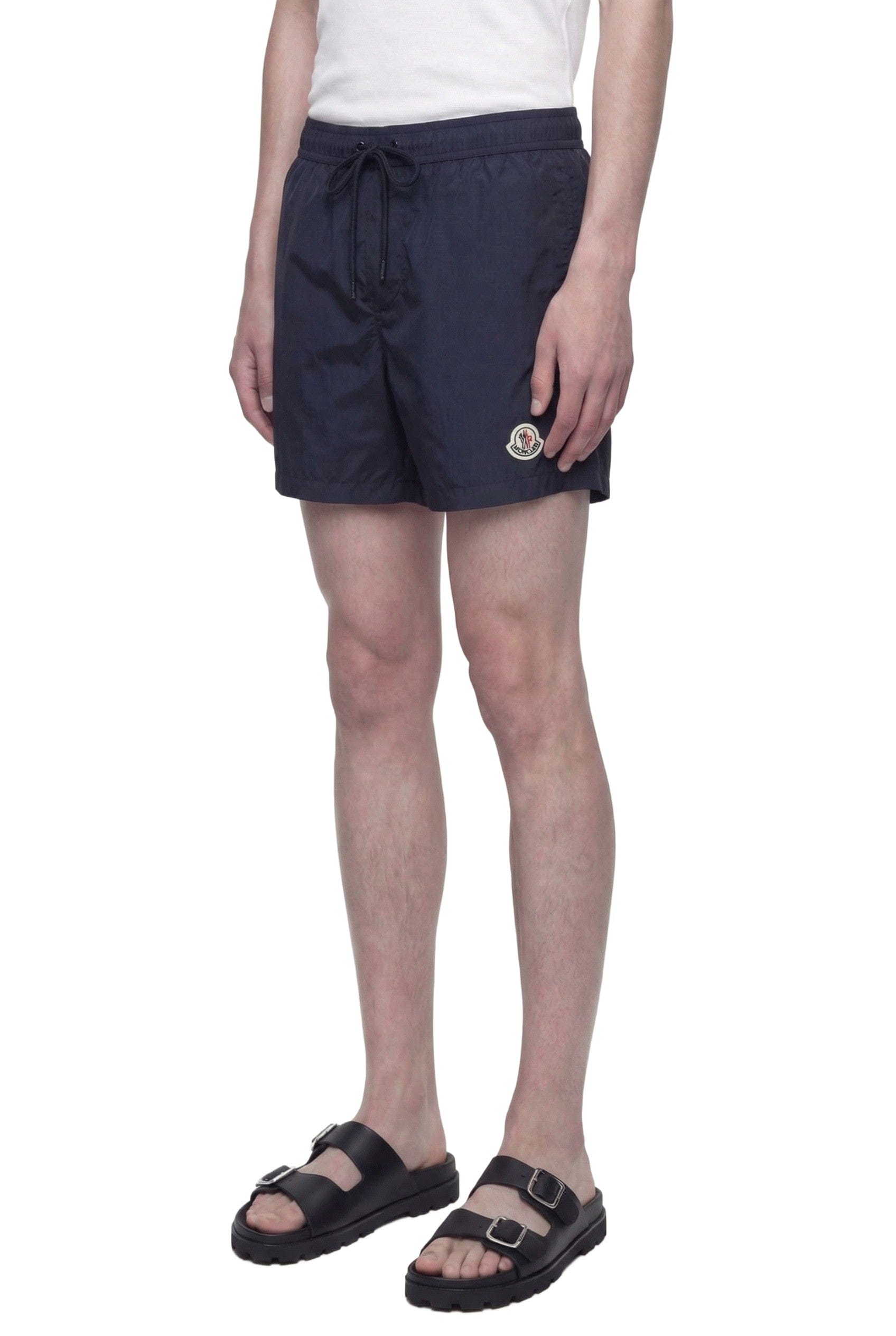 Moncler Logo Patch Swim Shorts