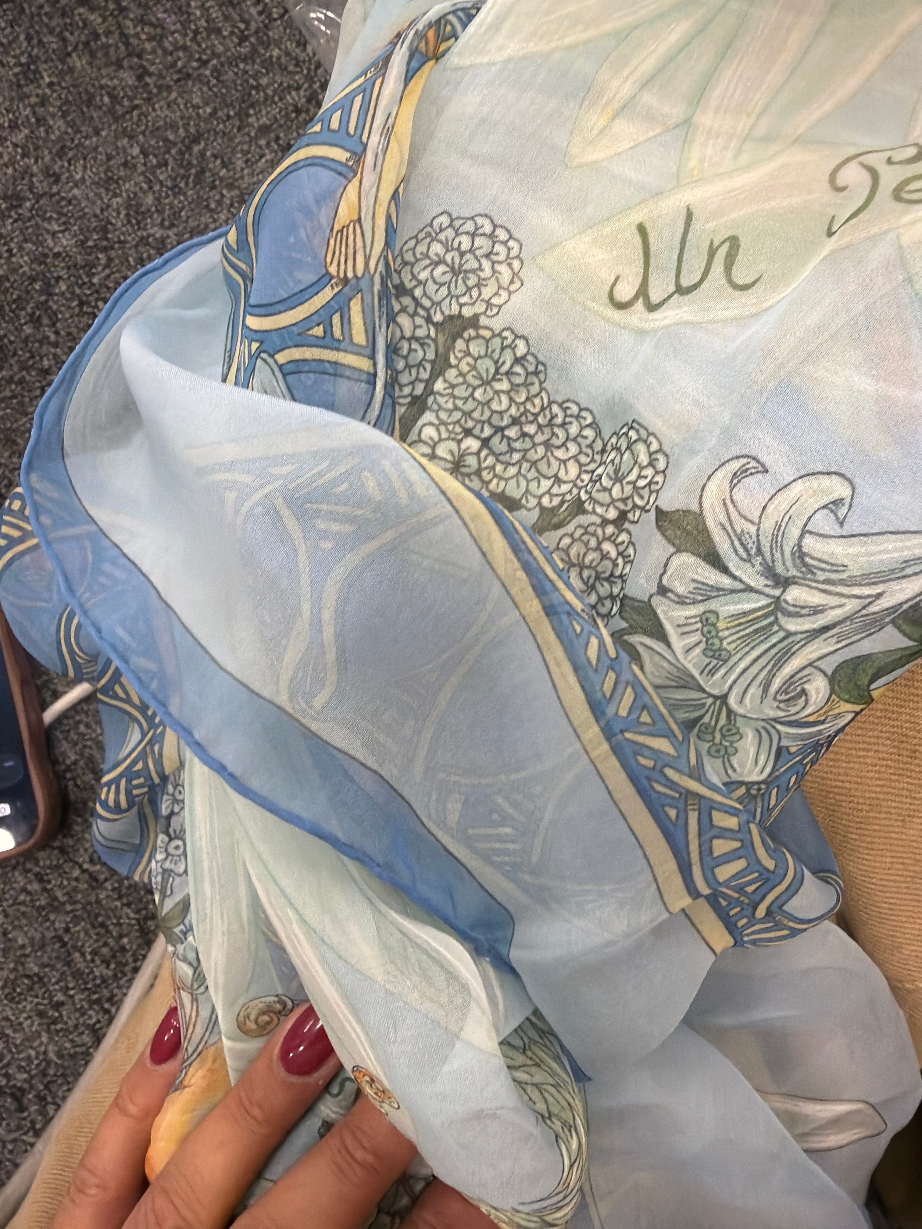 Hermes Silk blue Hermes PB AKC0653