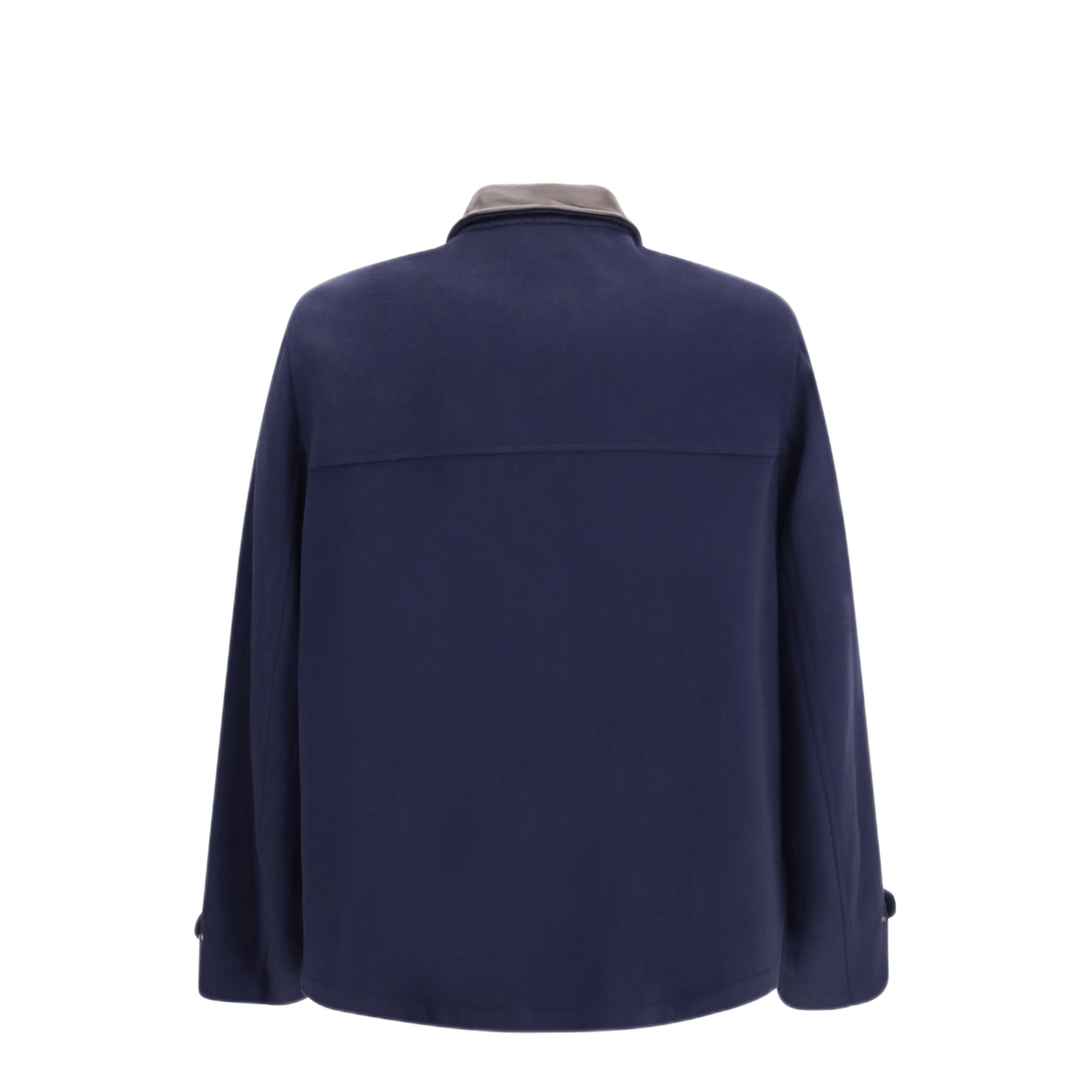 Brunello Cucinelli Virgin Wool Jacket With Nappa Inserts