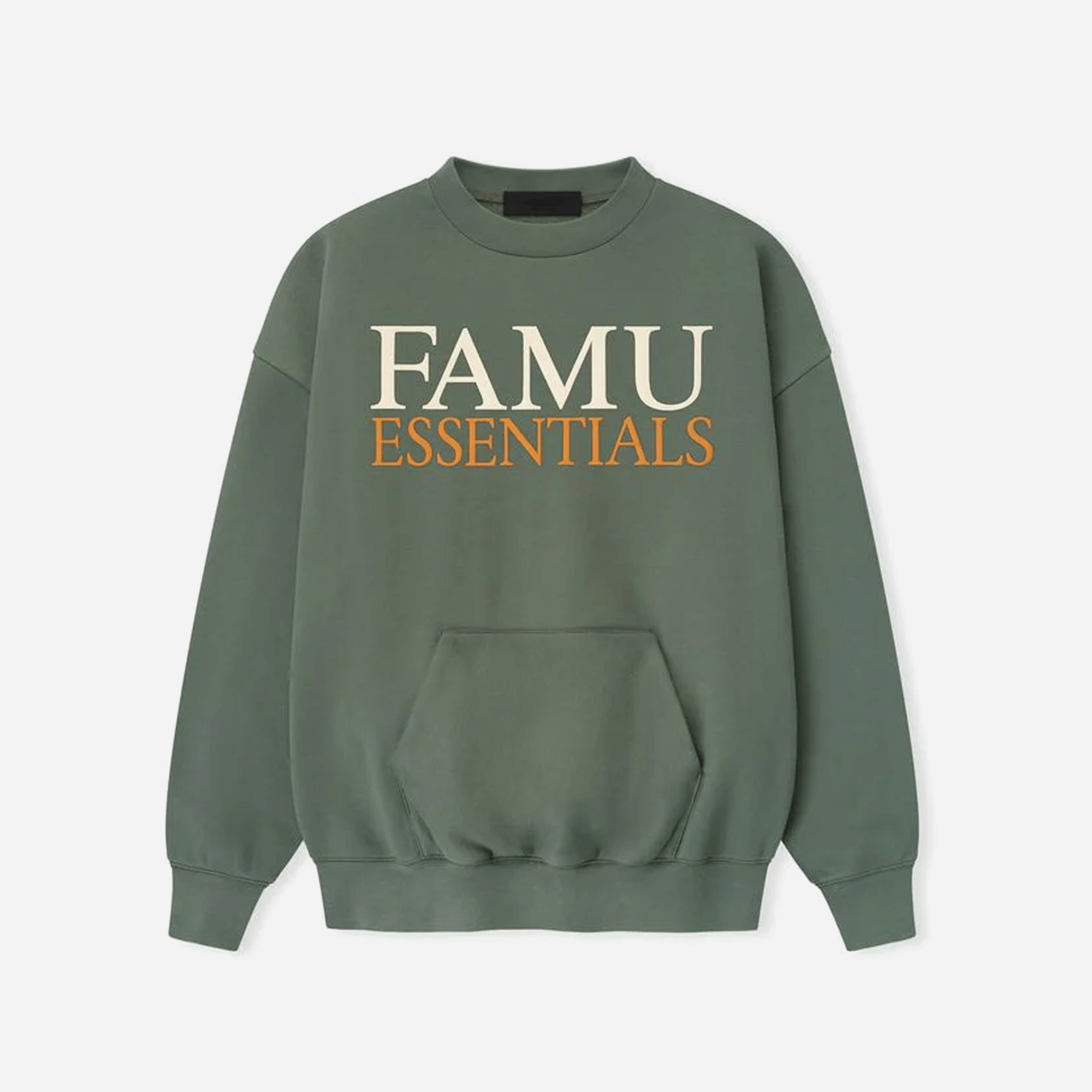 Fear of God Essentials FAMU Sport Crewneck Balsam Green