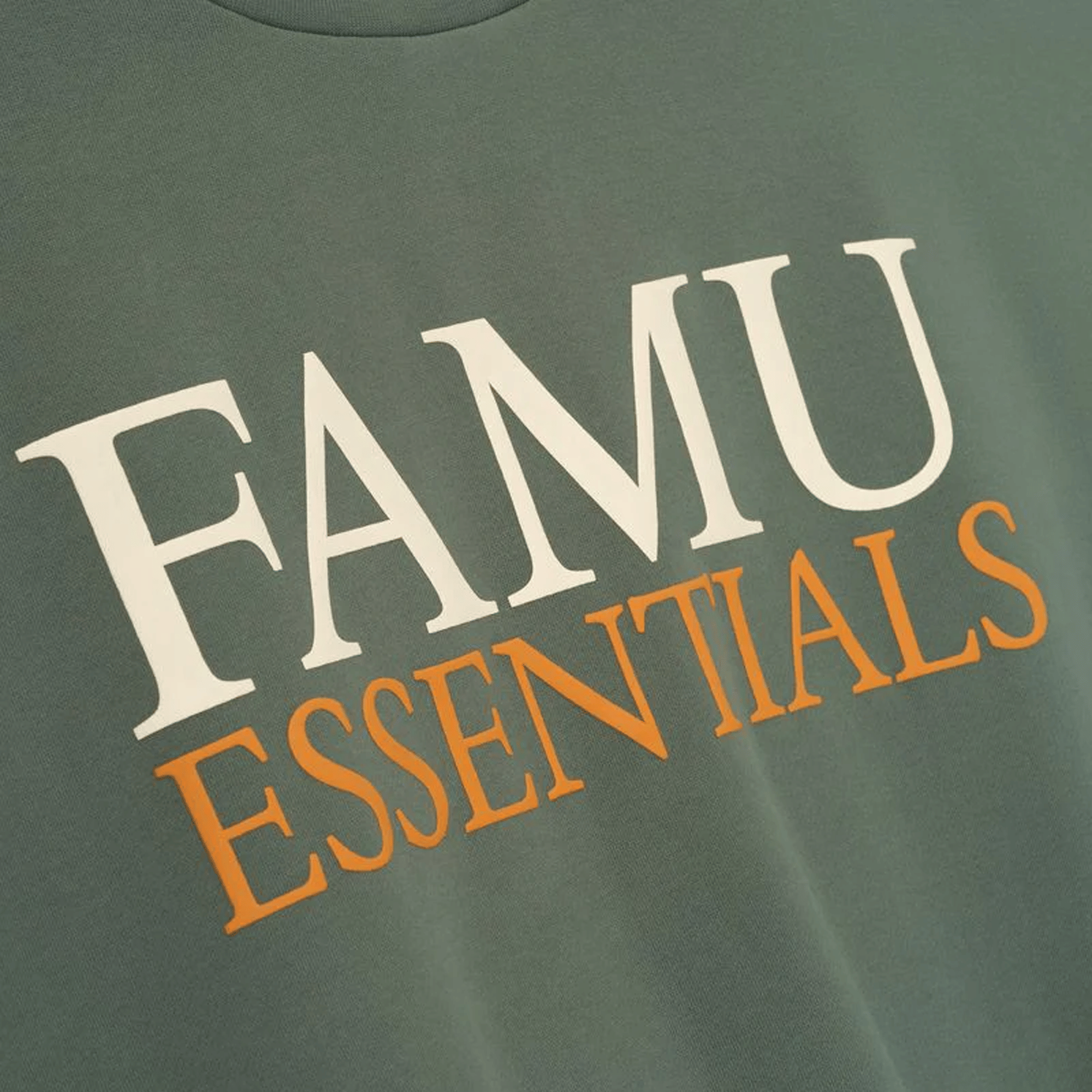 Fear of God Essentials FAMU Sport Crewneck Balsam Green