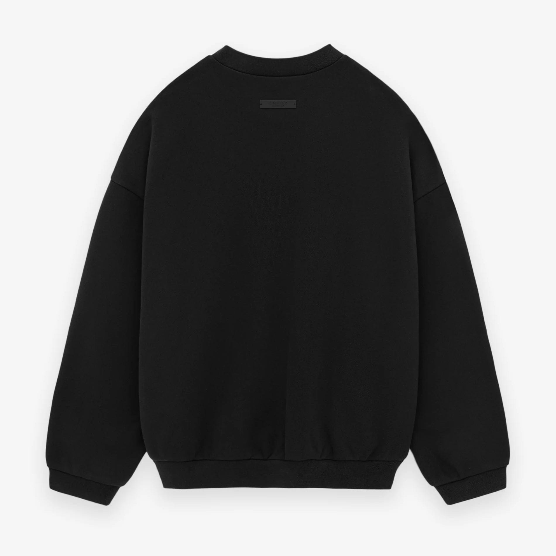 Fear of God Essentials Fleece Crewneck State (FW24) Black