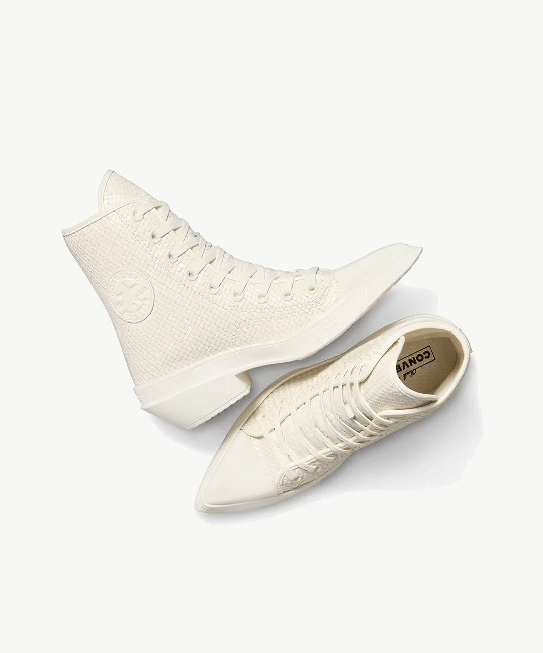 Converse | CHUCK 70 DE LUXE POINTED PLATFORM WOVEN { BEIGE