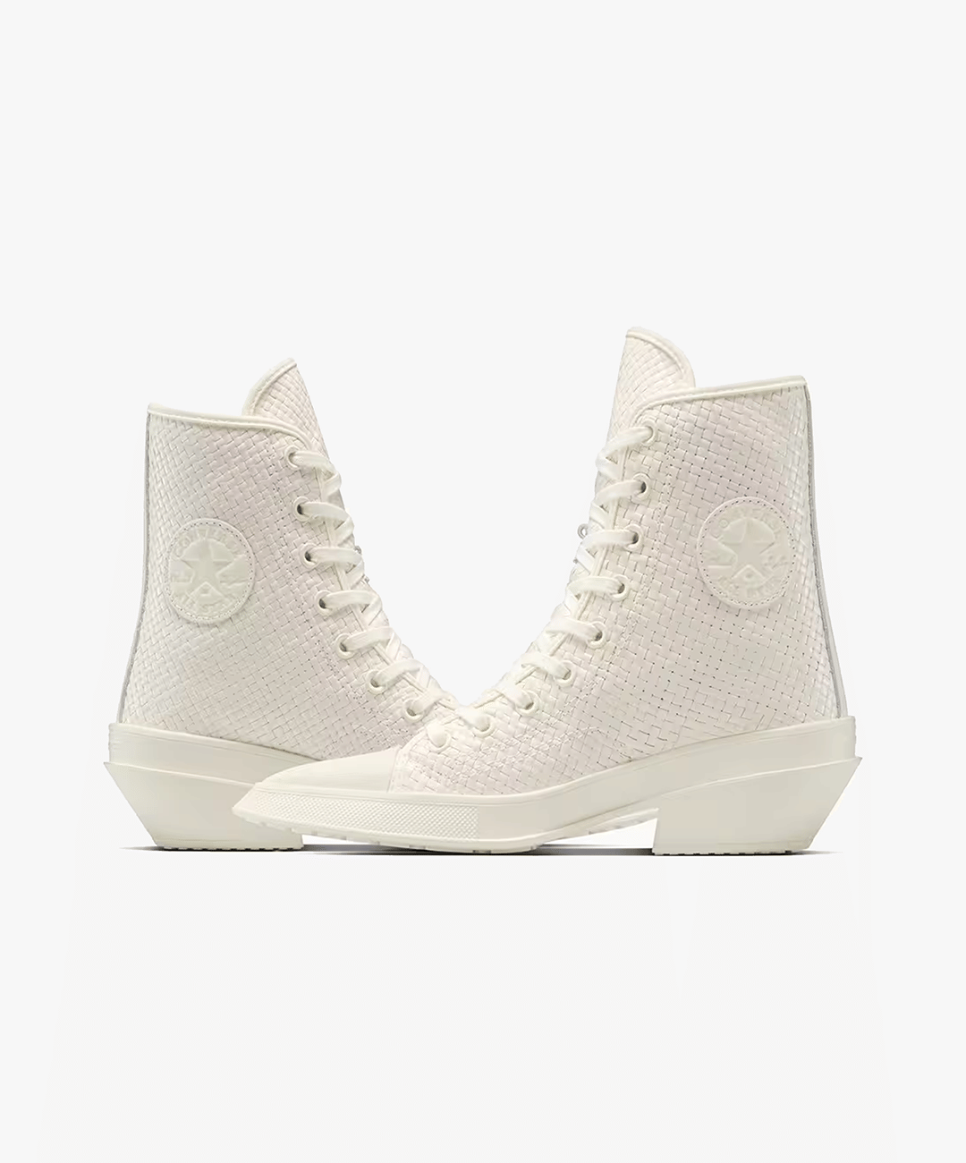 Converse | CHUCK 70 DE LUXE POINTED PLATFORM WOVEN { BEIGE