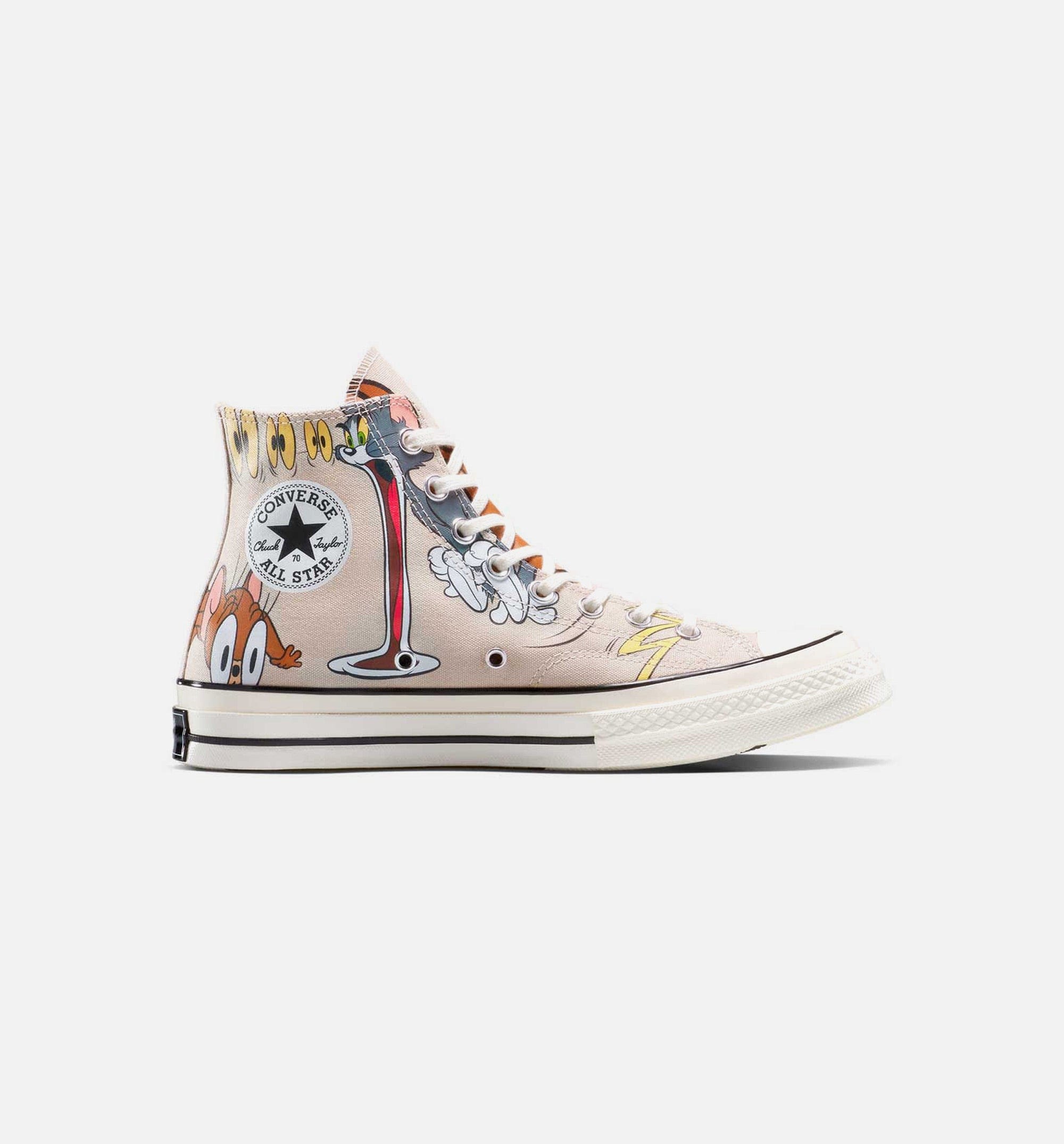 Converse Tom And Jerry Chuck 70 High Mens Lifestyle Shoe - Grey/Black