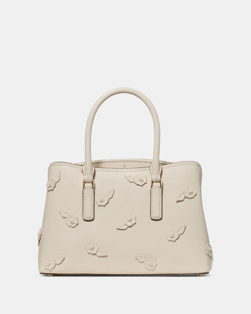 Kate Spade KateSpade Thompson Street Floral Small Satchel Bag Cashew Milk