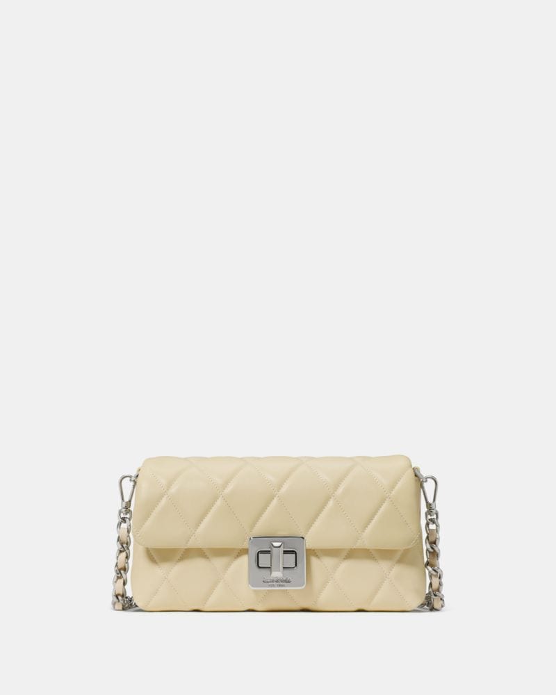 Kate Spade KateSpade Carey Quilted Wallet On Chain Lemon Fondant