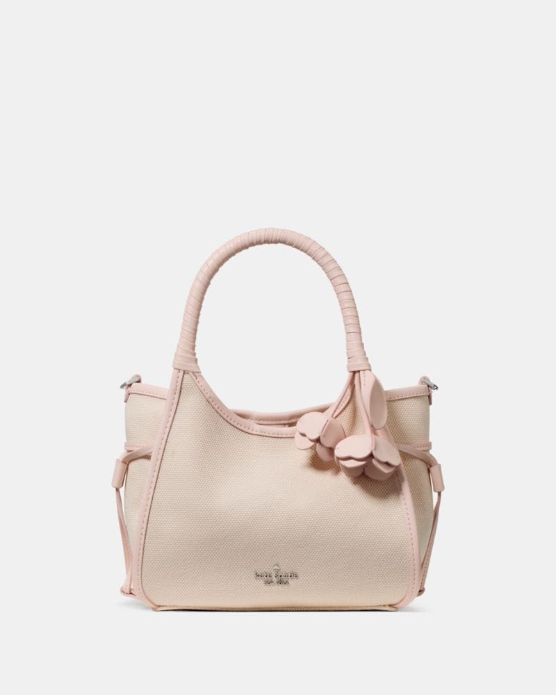 Kate Spade KateSpade Stash Canvas Floral Small Carryall Bag Pearl Pink Multi